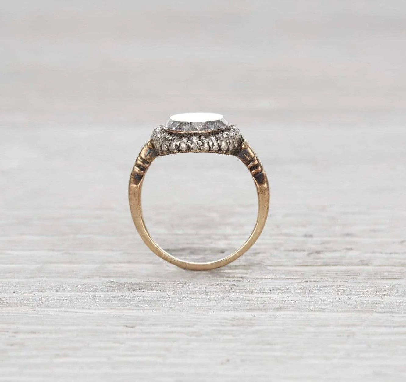 Victorian Braided Hair Mourning Ring - Image 4