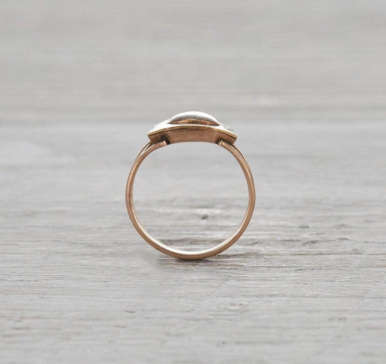 Victorian Braided Hair Mourning Ring - Image 4
