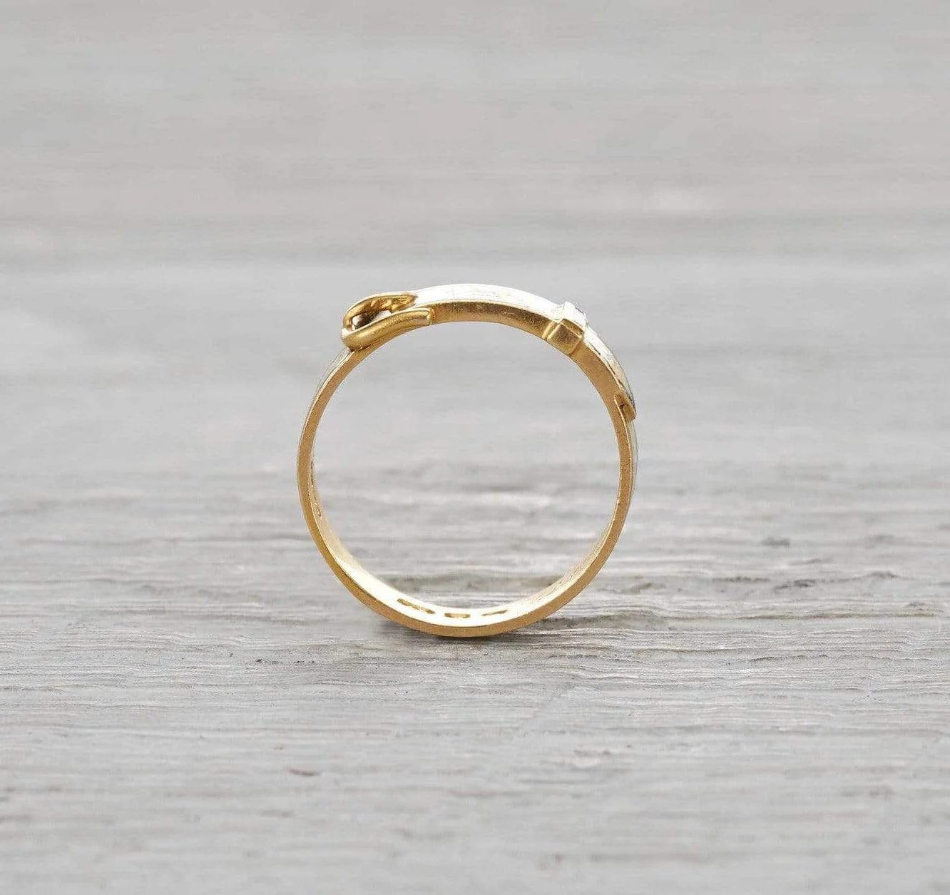 Victorian Buckle Mourning Ring - Image 4