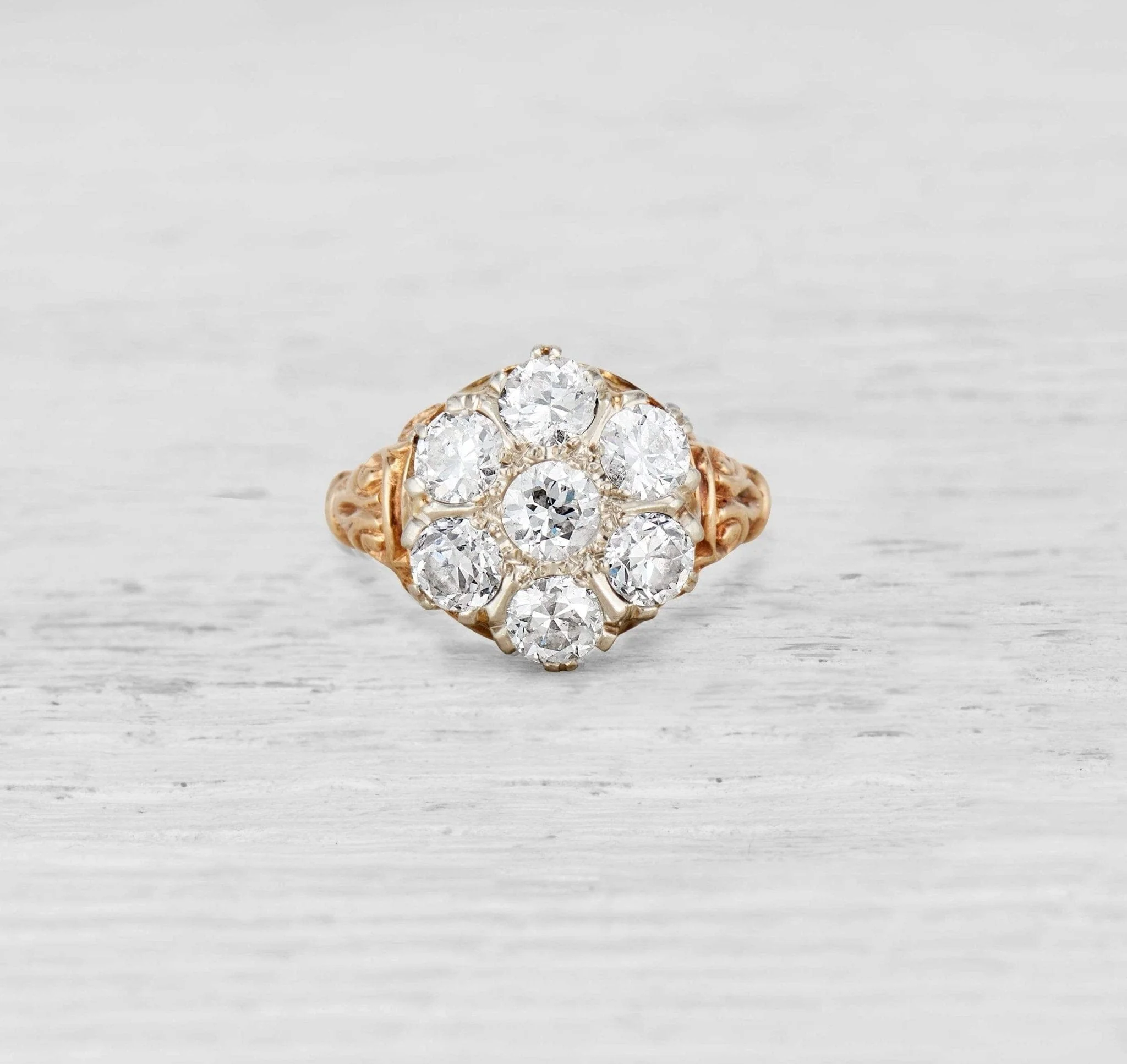 Victorian Diamond Cluster Ring - Image 3
