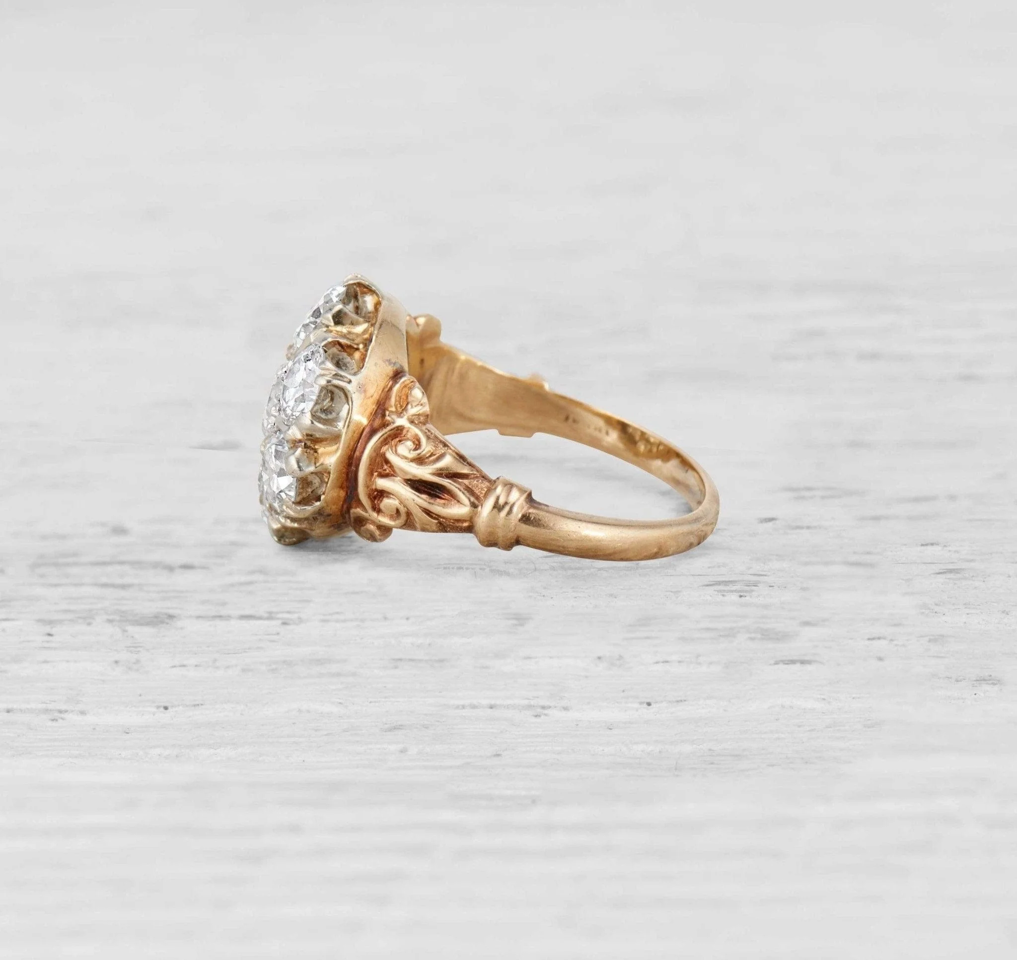 Victorian Diamond Cluster Ring - Image 4