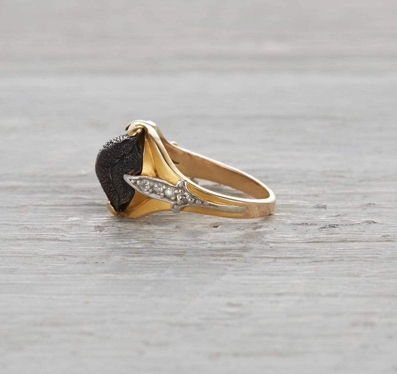 Art Nouveau Egyptian Revival Scarab Ring - Image 3