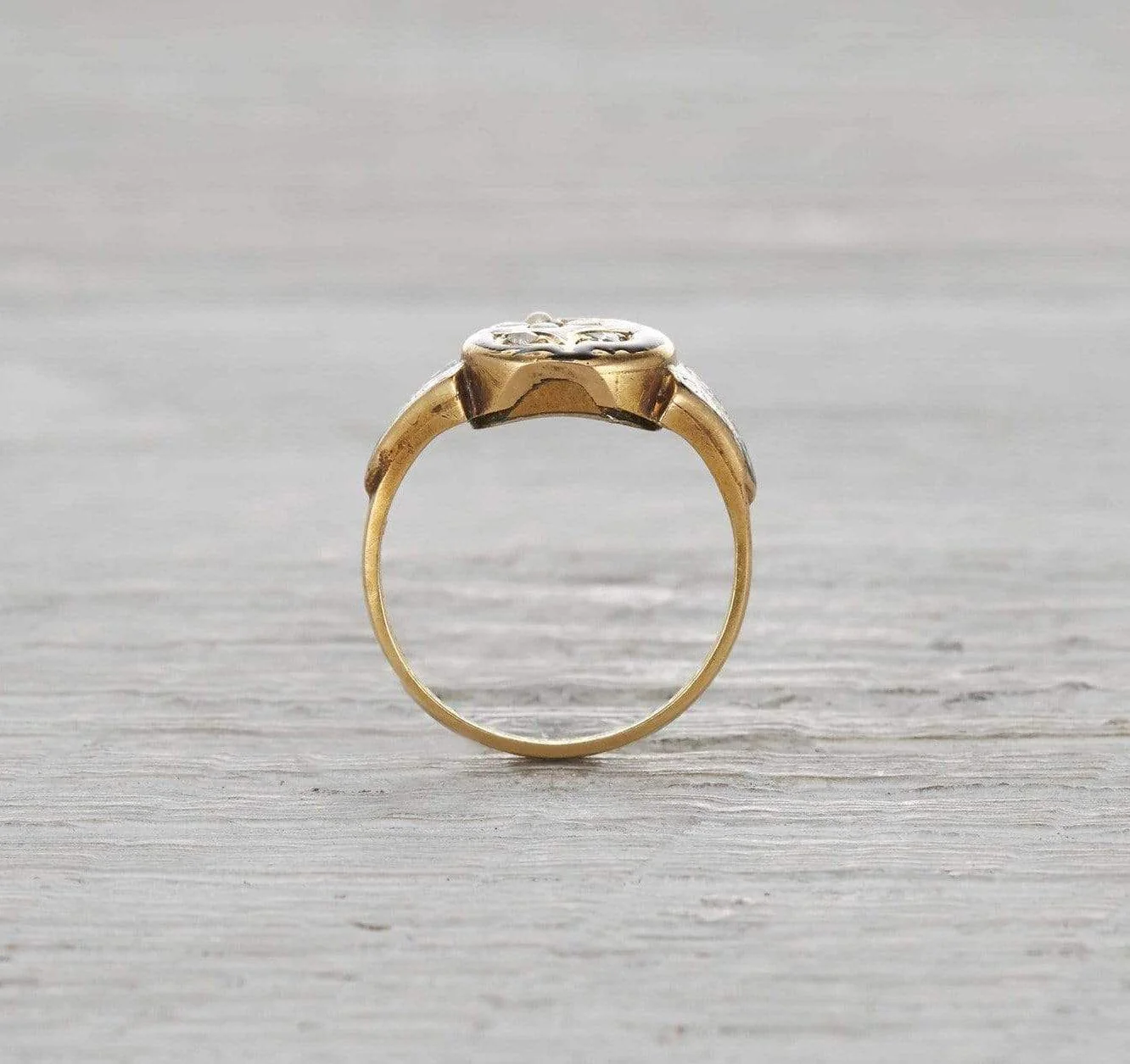 Victorian Enamel Mourning Ring - Image 4