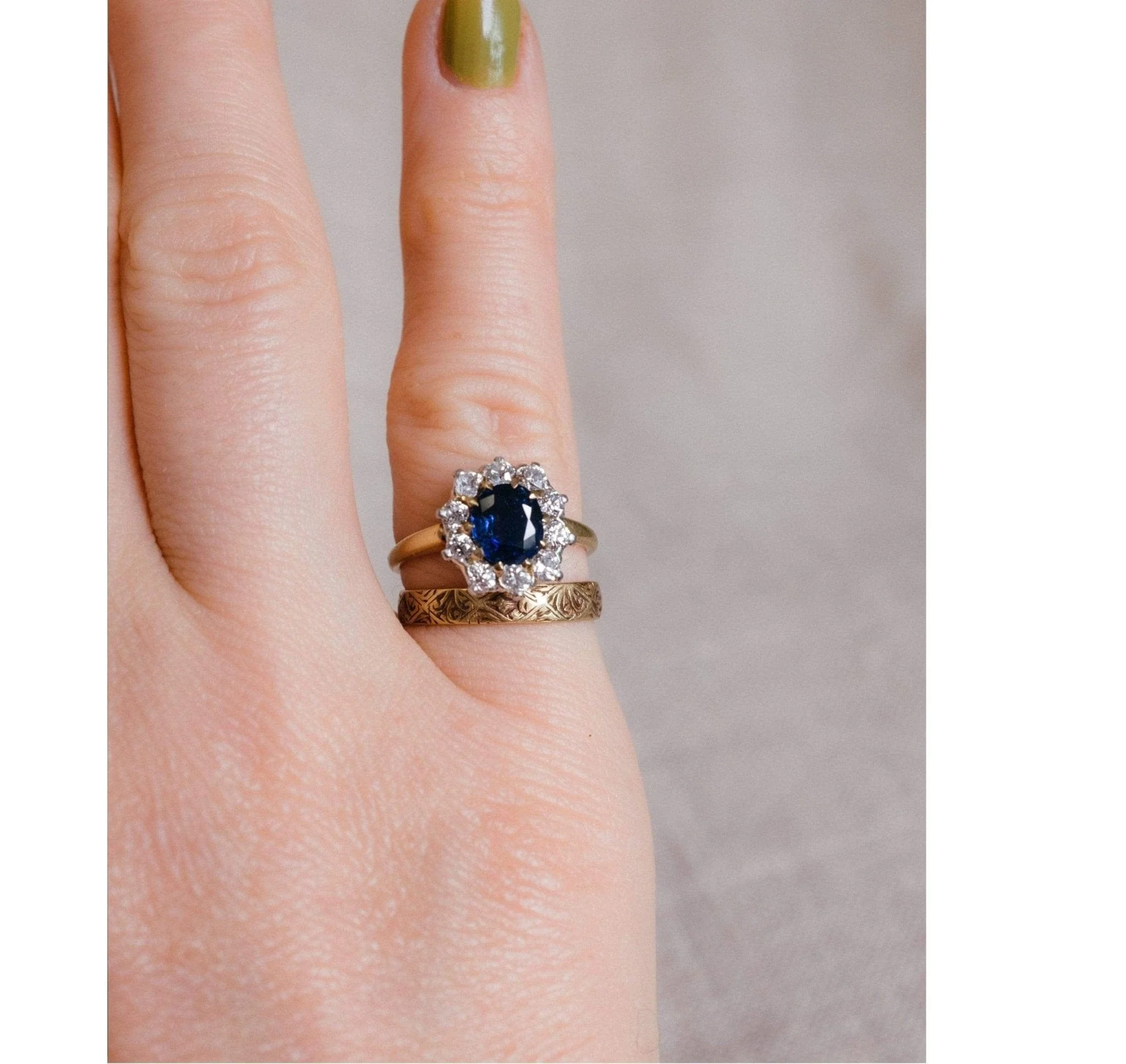 Victorian Engraved Gold Band - Image 5