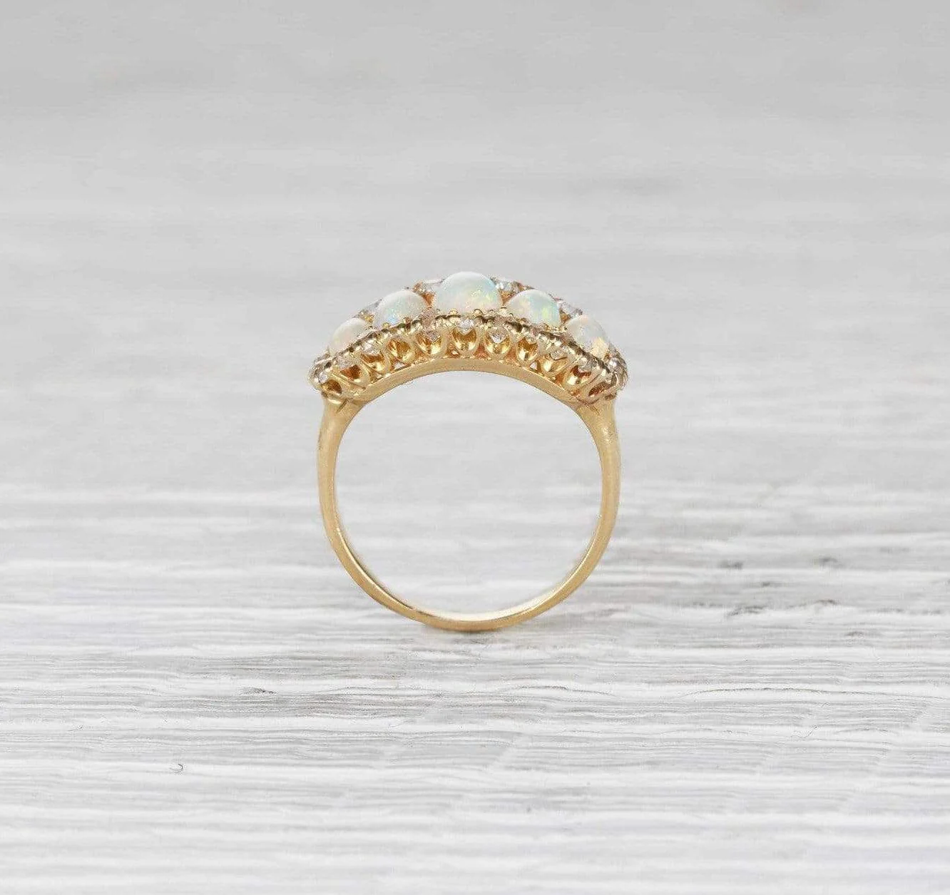Victorian Five Stone Opal Ring - Image 4