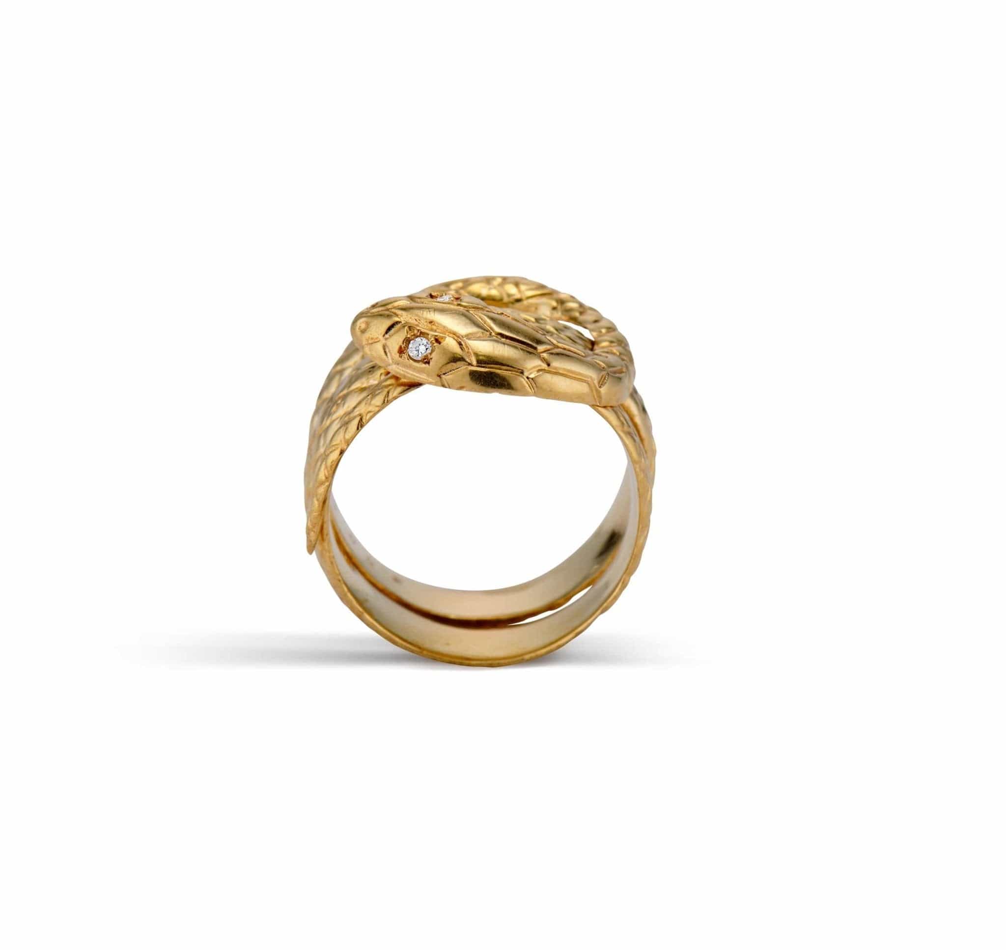 Victorian Gold Snake Ring - Image 3