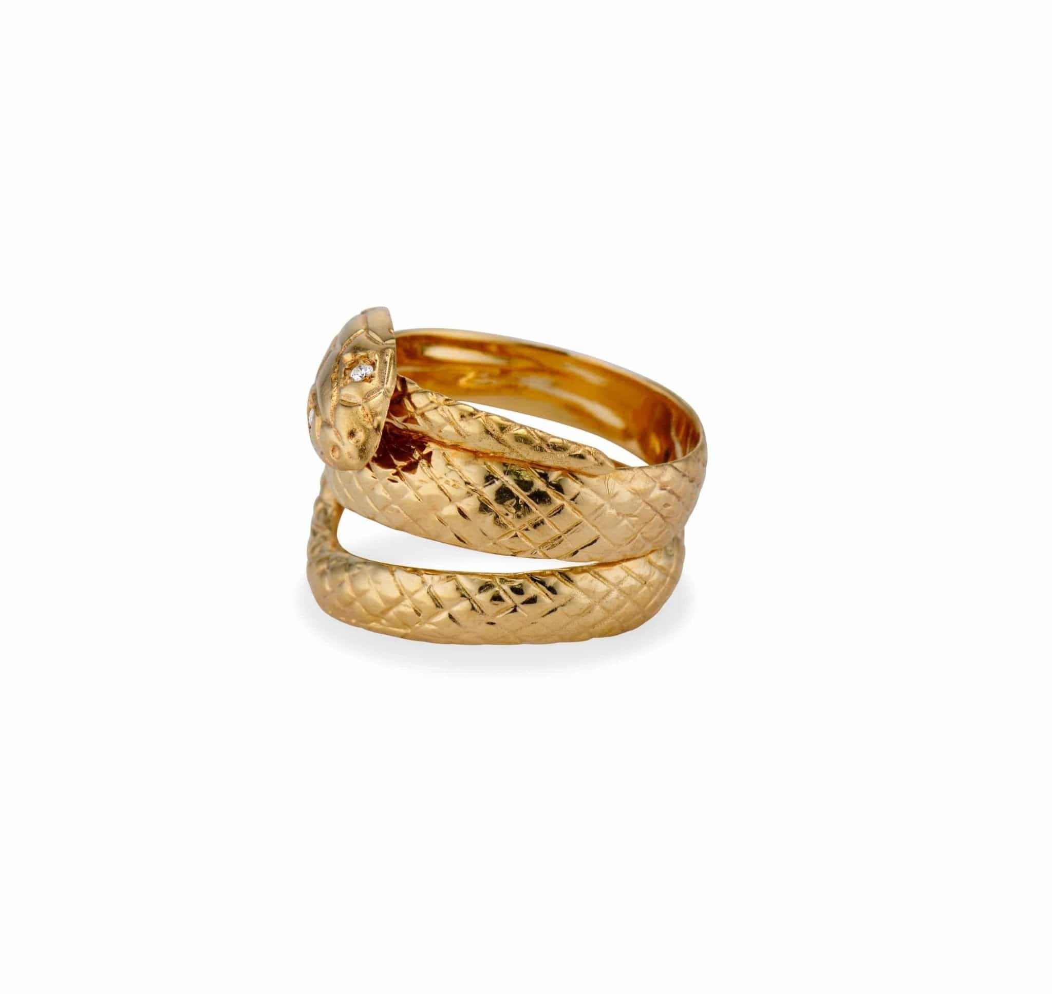 Victorian Gold Snake Ring - Image 4
