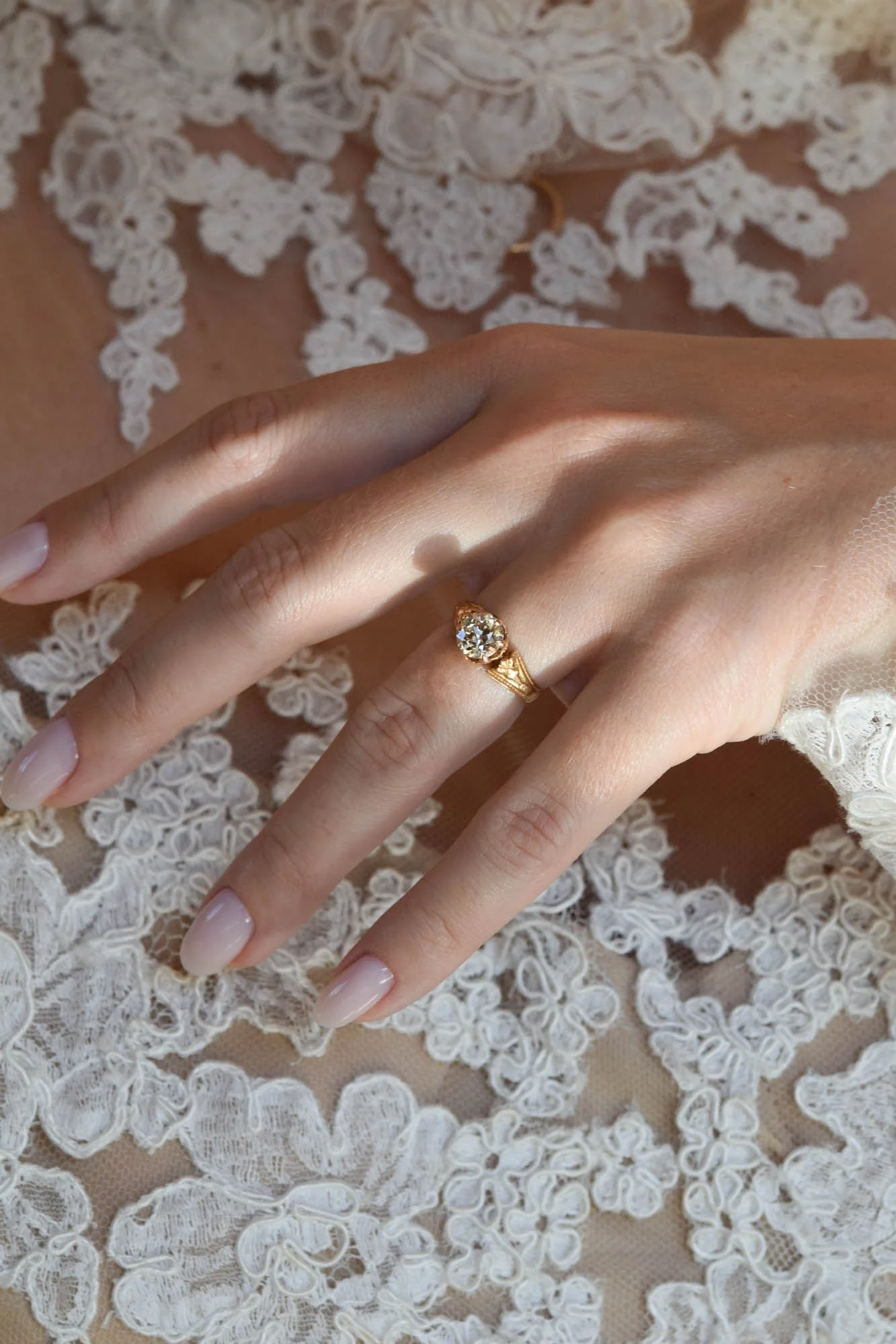 Victorian 1.21 Carat Old European Cut Diamond Antique Engagement Ring - Image 6