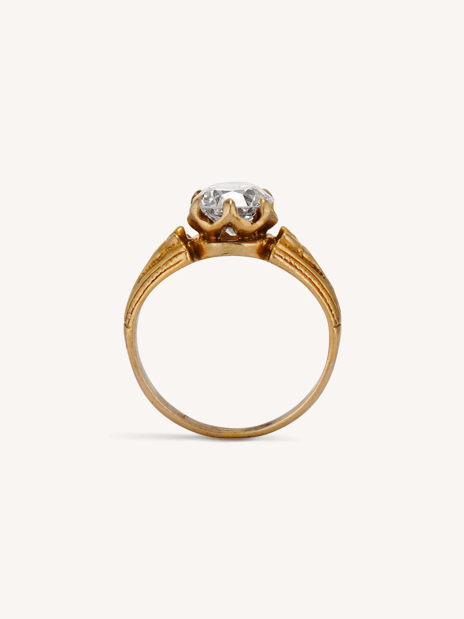 Victorian 1.21 Carat Old European Cut Diamond Antique Engagement Ring - Image 8