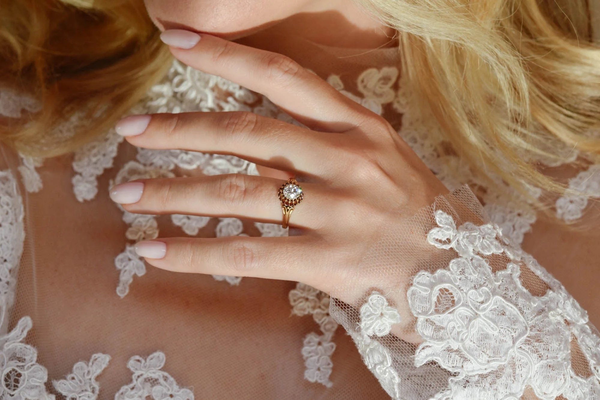 Victorian .96 Carat Old European Cut Diamond Antique Engagement Ring, France - Image 9