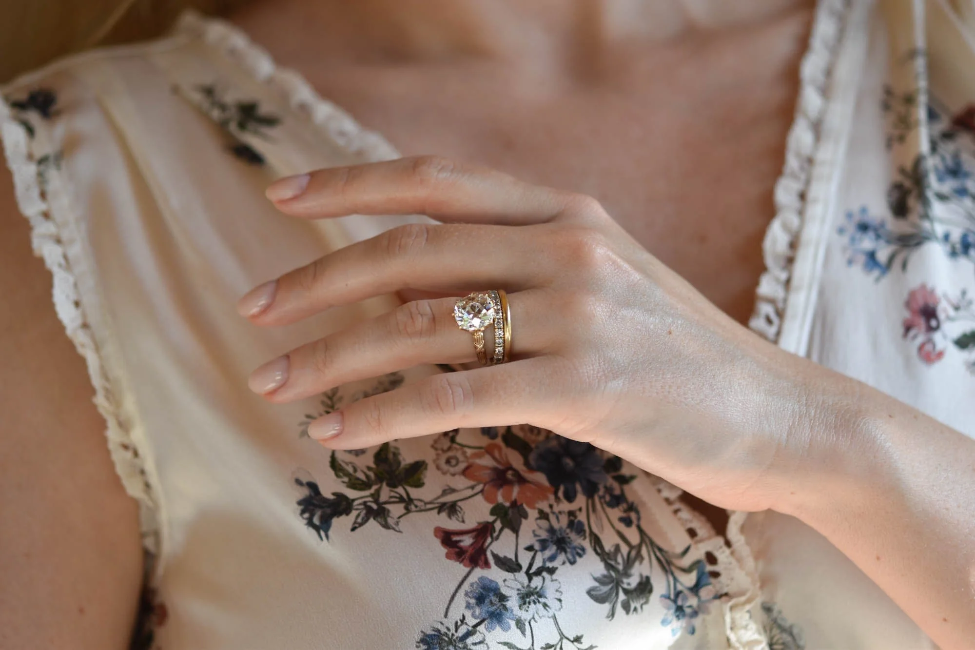 Victorian 4.22 Carat Old Mine Cushion Diamond Antique Engagement Ring - Image 6
