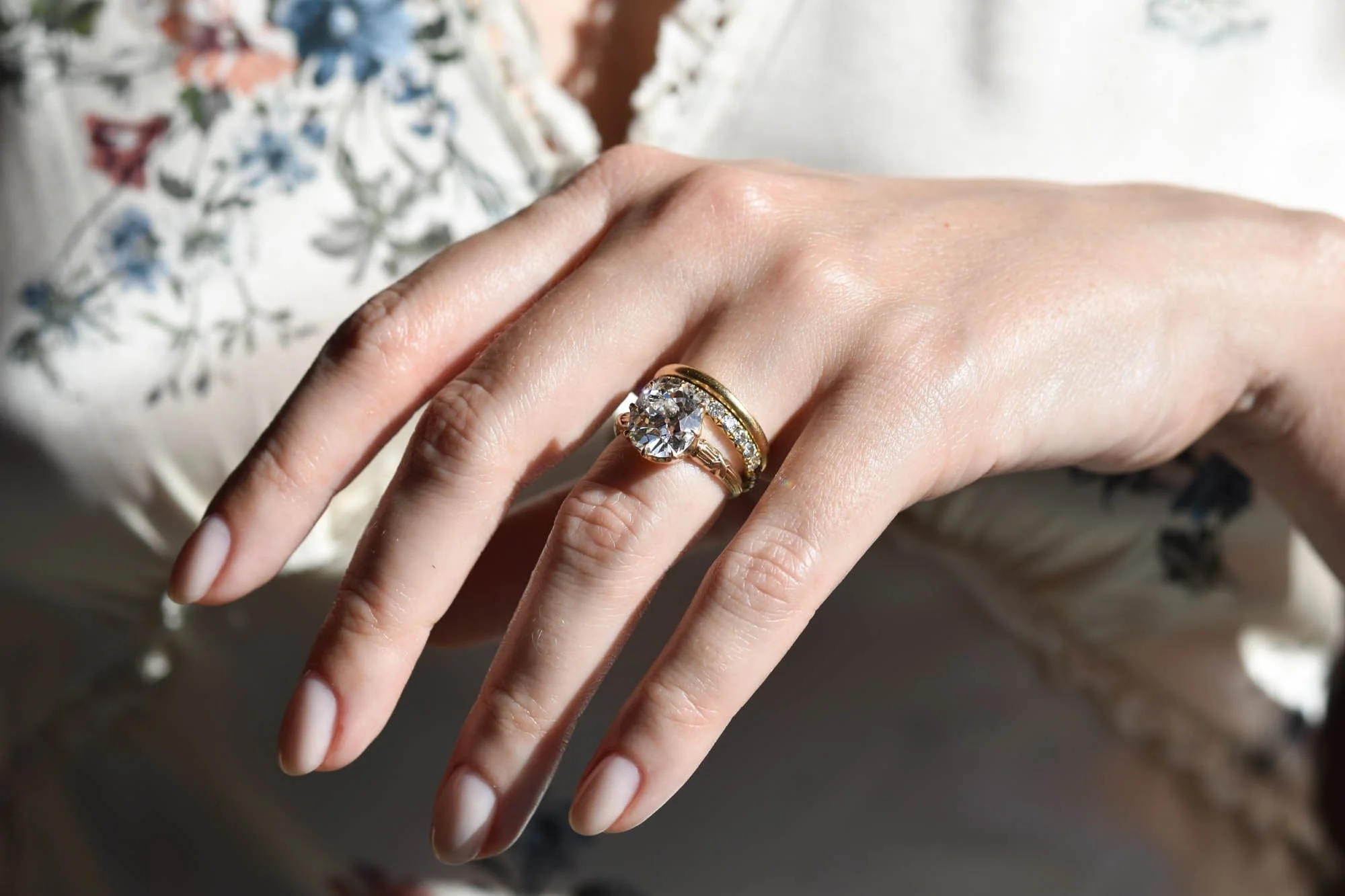 Victorian 4.22 Carat Old Mine Cushion Diamond Antique Engagement Ring - Image 7