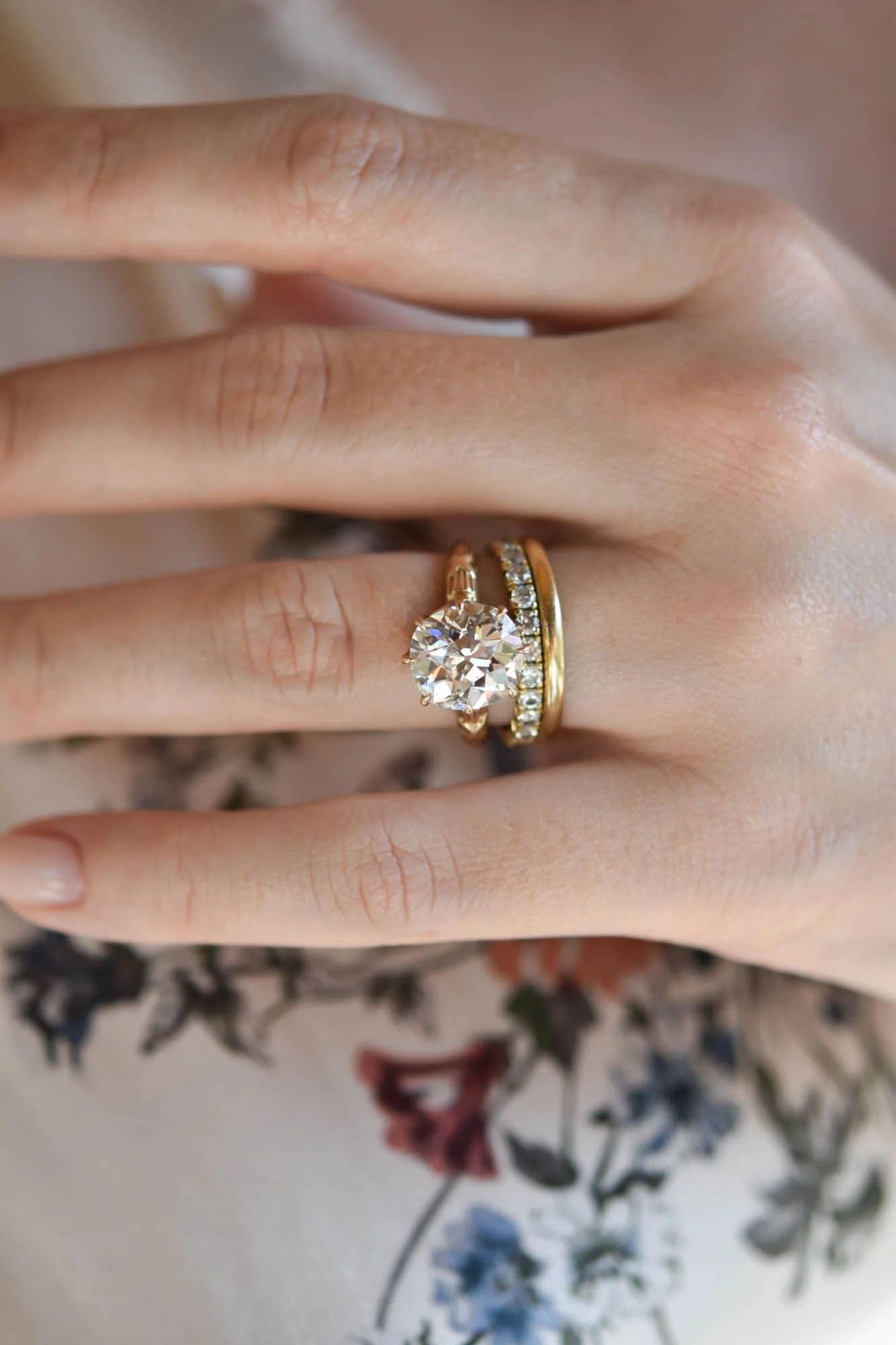 Victorian 4.22 Carat Old Mine Cushion Diamond Antique Engagement Ring - Image 9