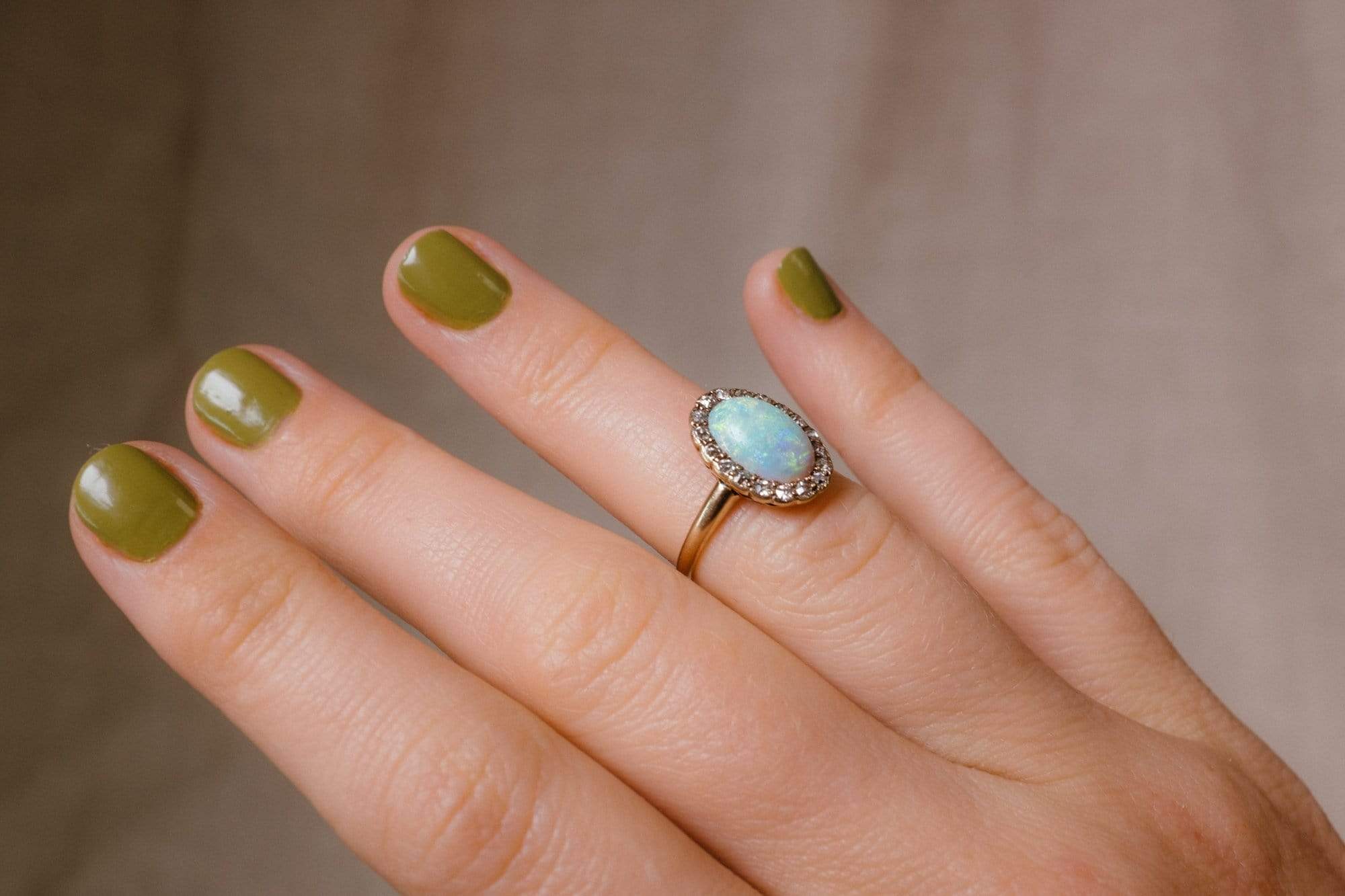 Victorian Opal & Diamond Cluster - Image 6