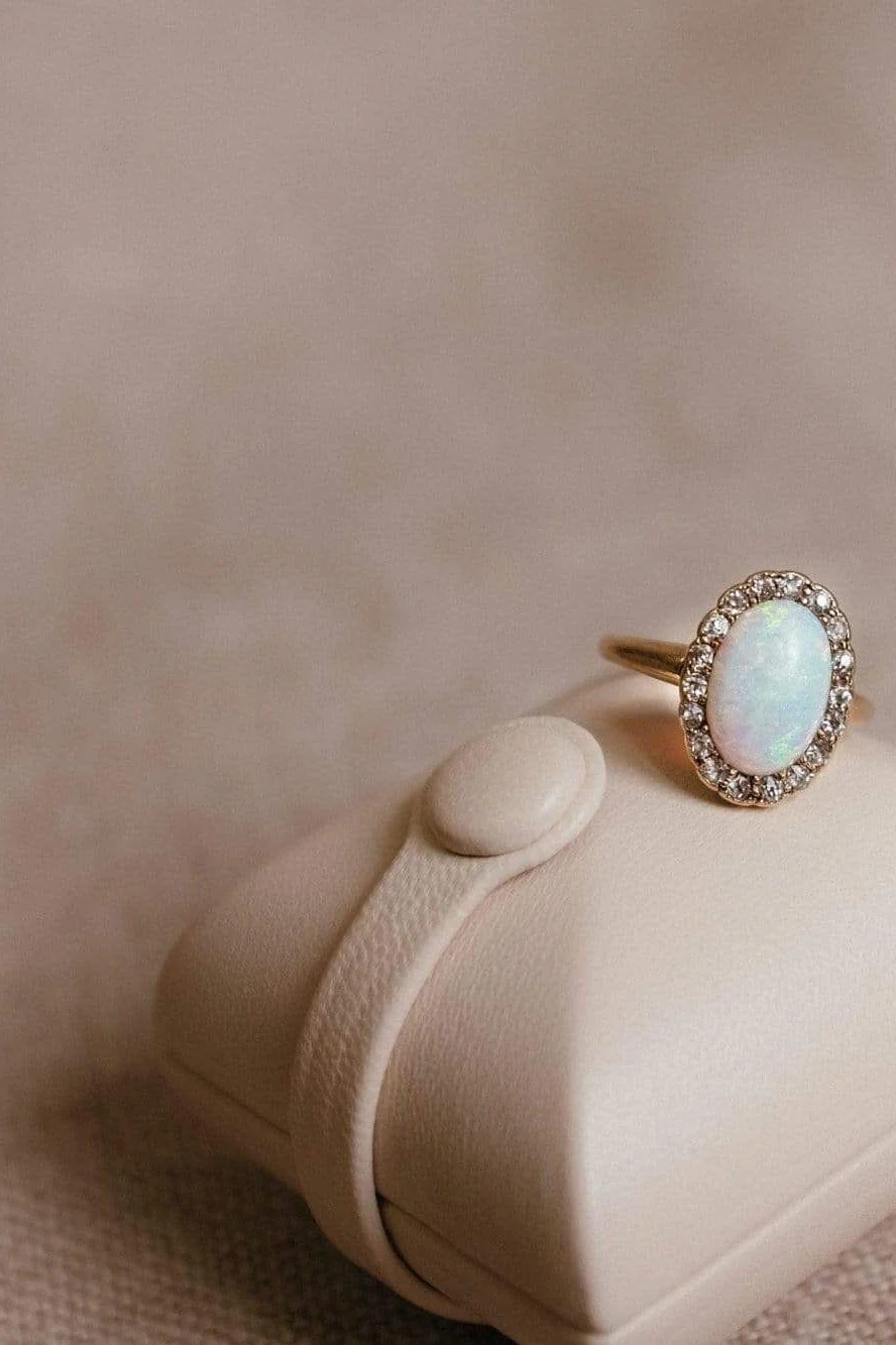 Victorian Opal & Diamond Cluster - Image 9