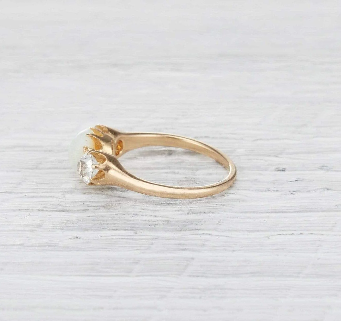 Victorian Opal and Diamond Ring - Image 3