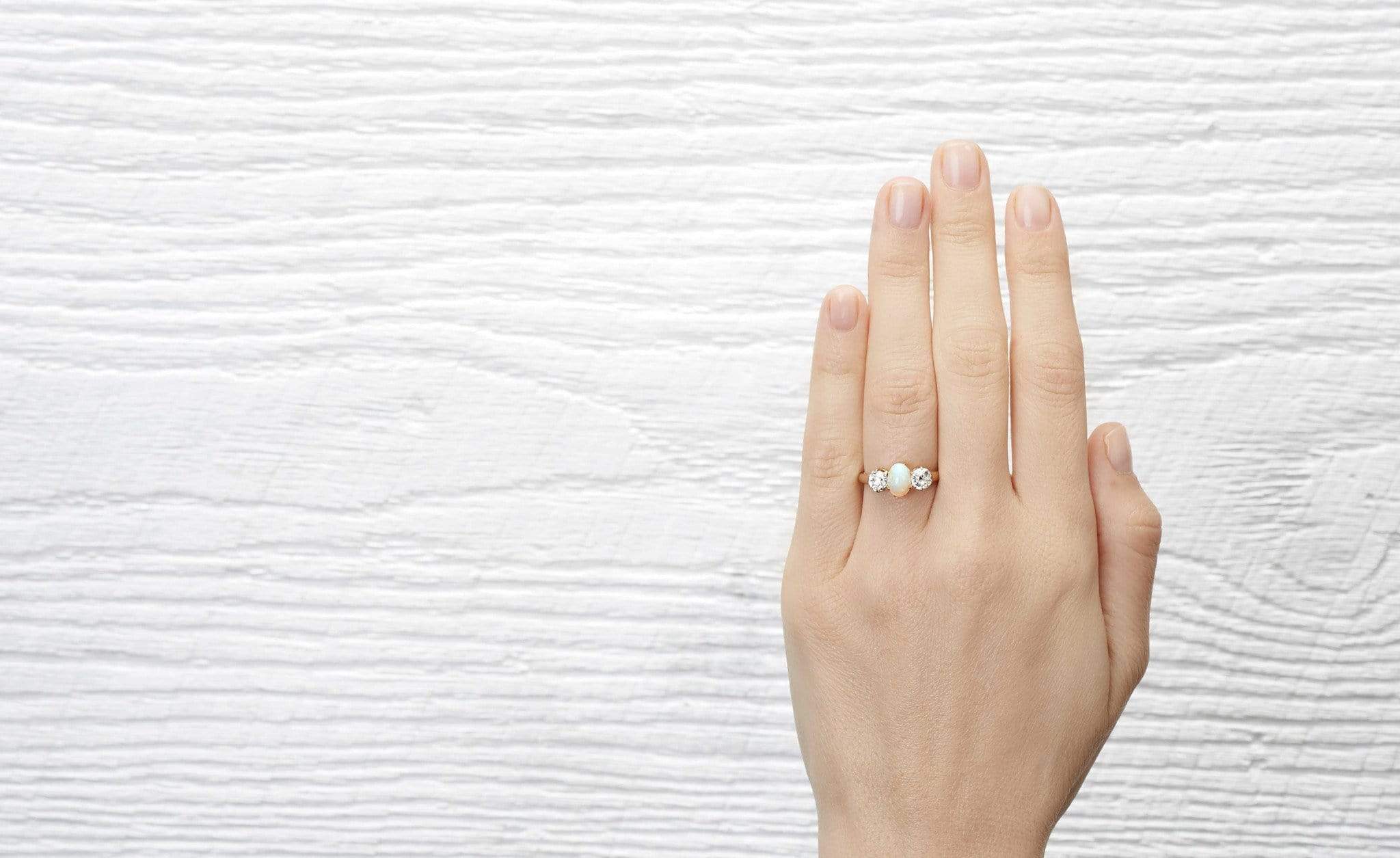 Victorian Opal and Diamond Ring - Image 5