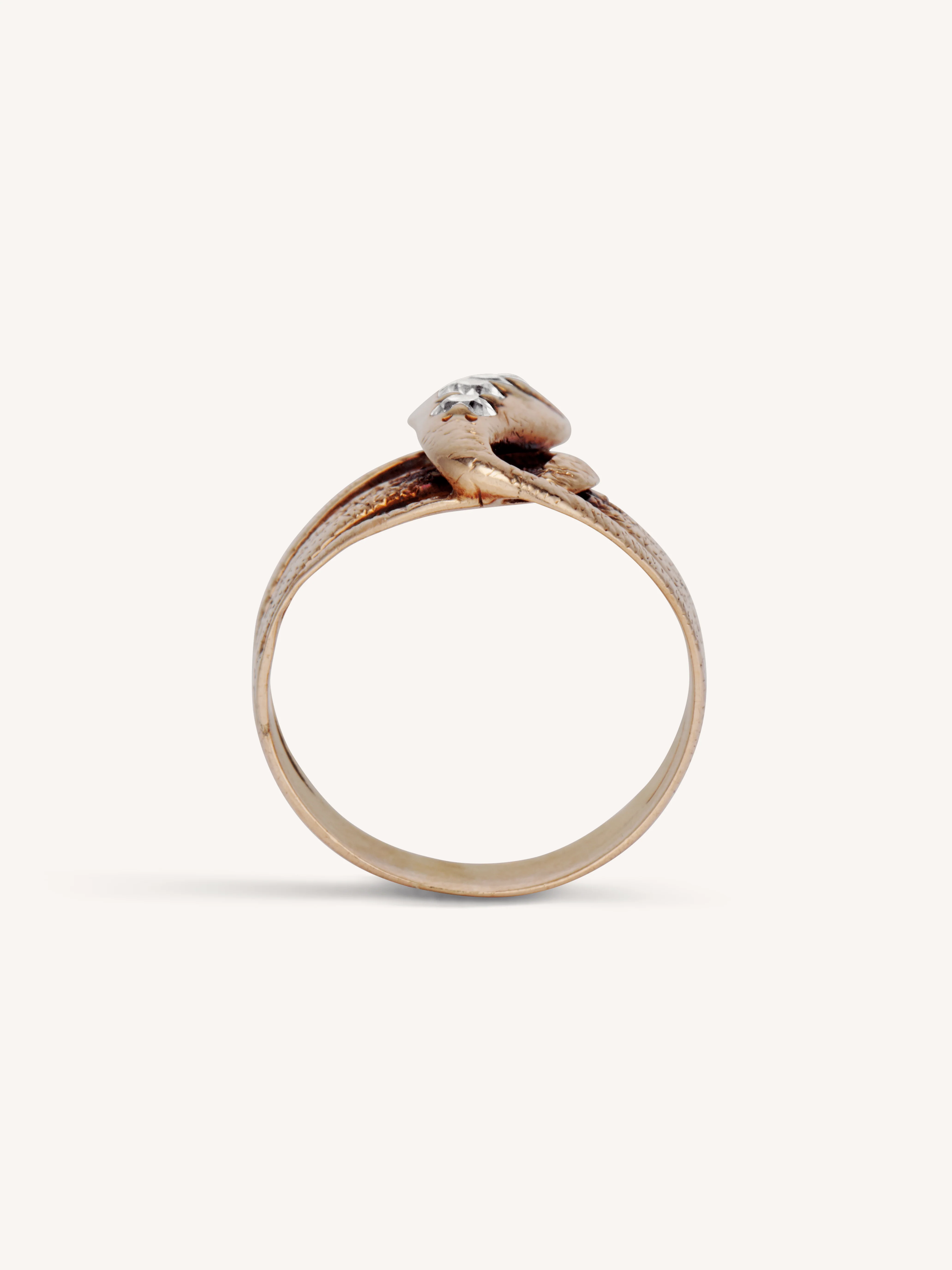 Victorian Ruby & Diamond Gemset Antique Snake Ring - Image 5