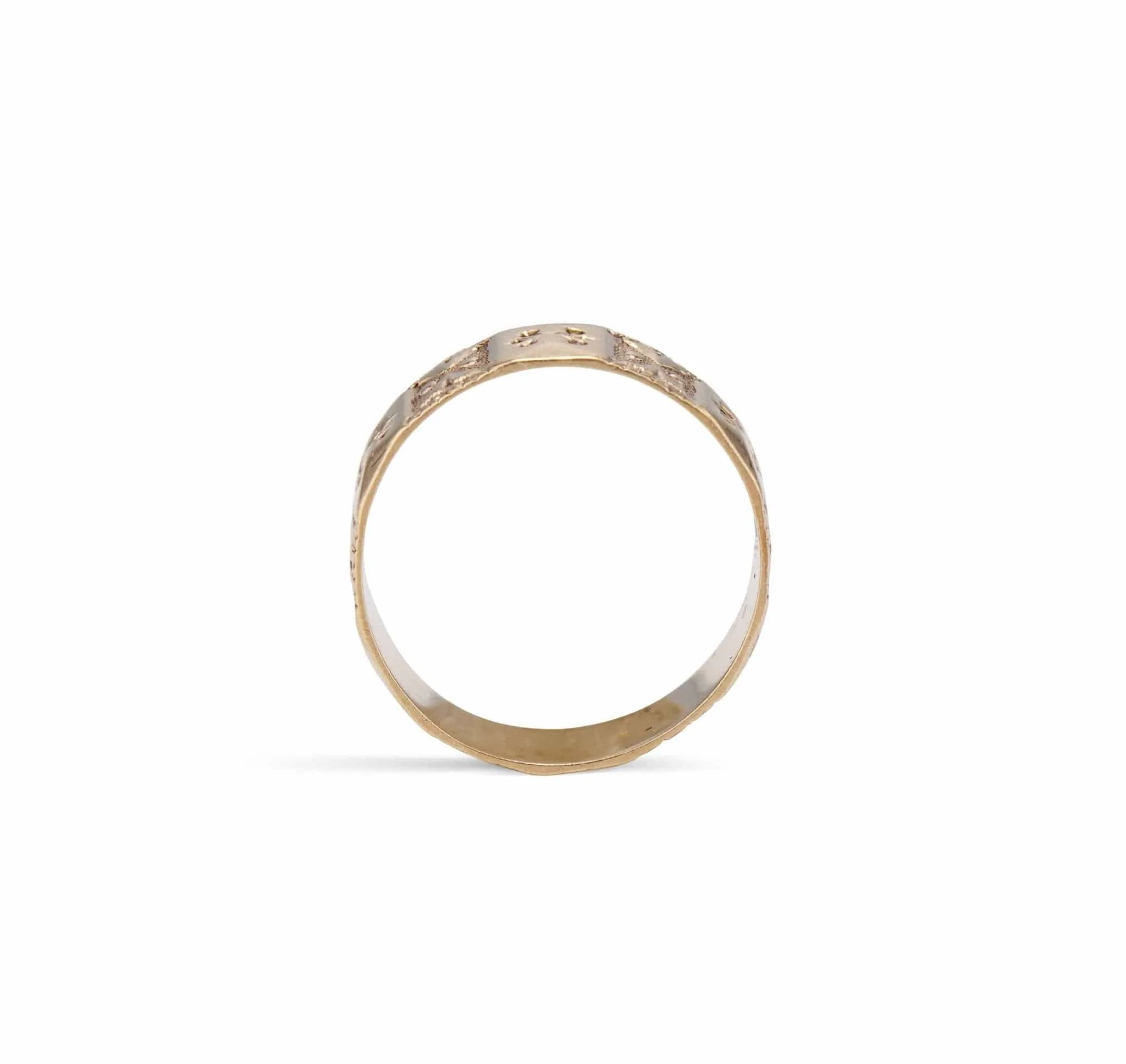 Victorian Stamped Wedding Band - Image 2