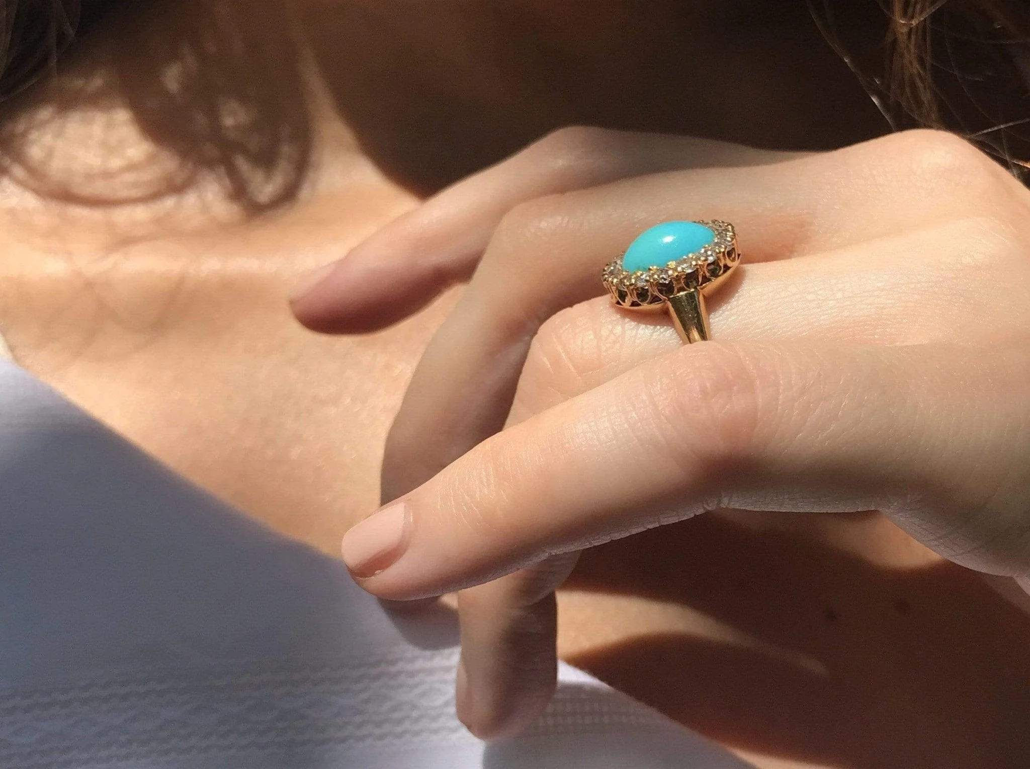 Victorian Tiffany & Co. Turquoise Ring - Image 6