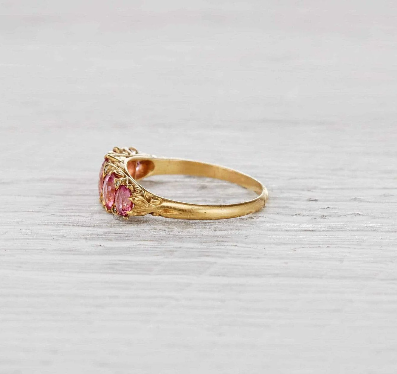 Victorian Tourmaline Half Hoop Band - Image 3