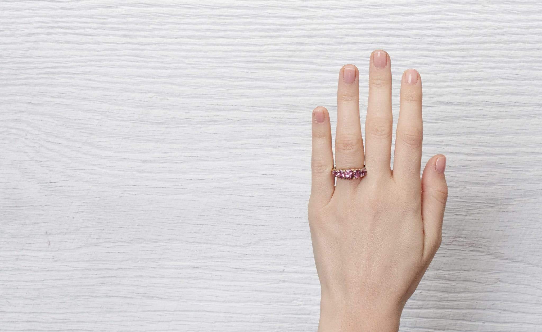 Victorian Tourmaline Half Hoop Band - Image 5