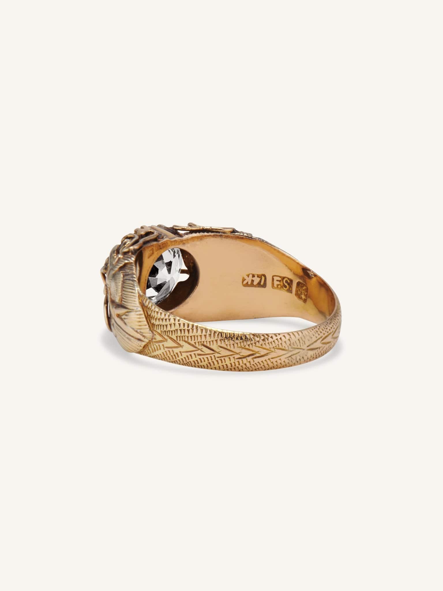 Art Deco 2.56 Carat Diamond Dragon Ring - Image 3