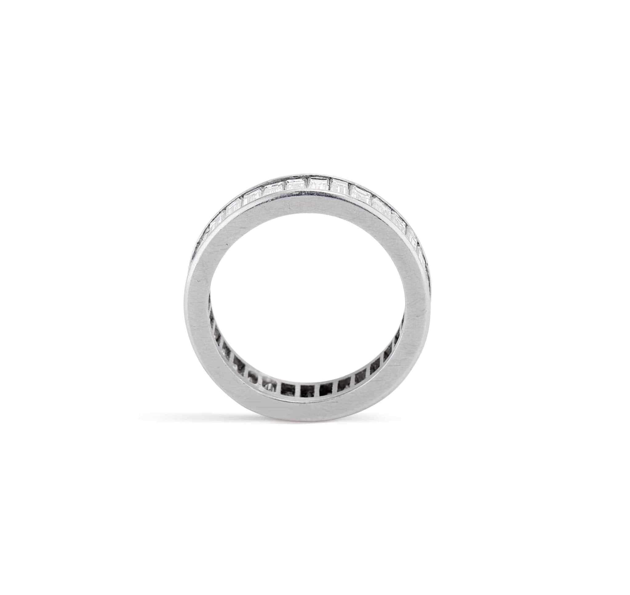 Art Deco 3.00 Carat Carre Cut Diamond Eternity Band - Image 3
