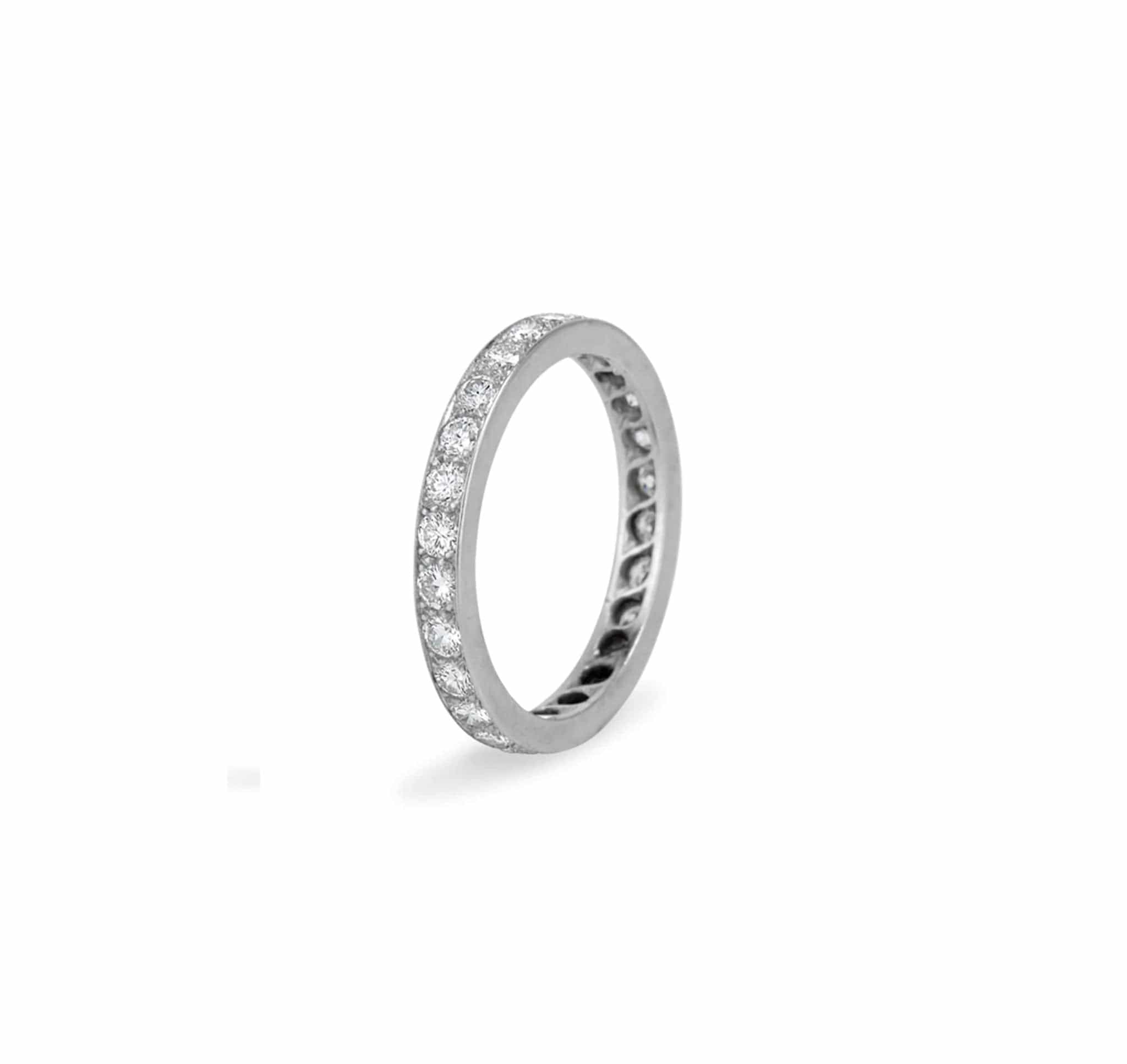 Art Deco .80 Carat Brilliant Cut Diamond Band - Image 3