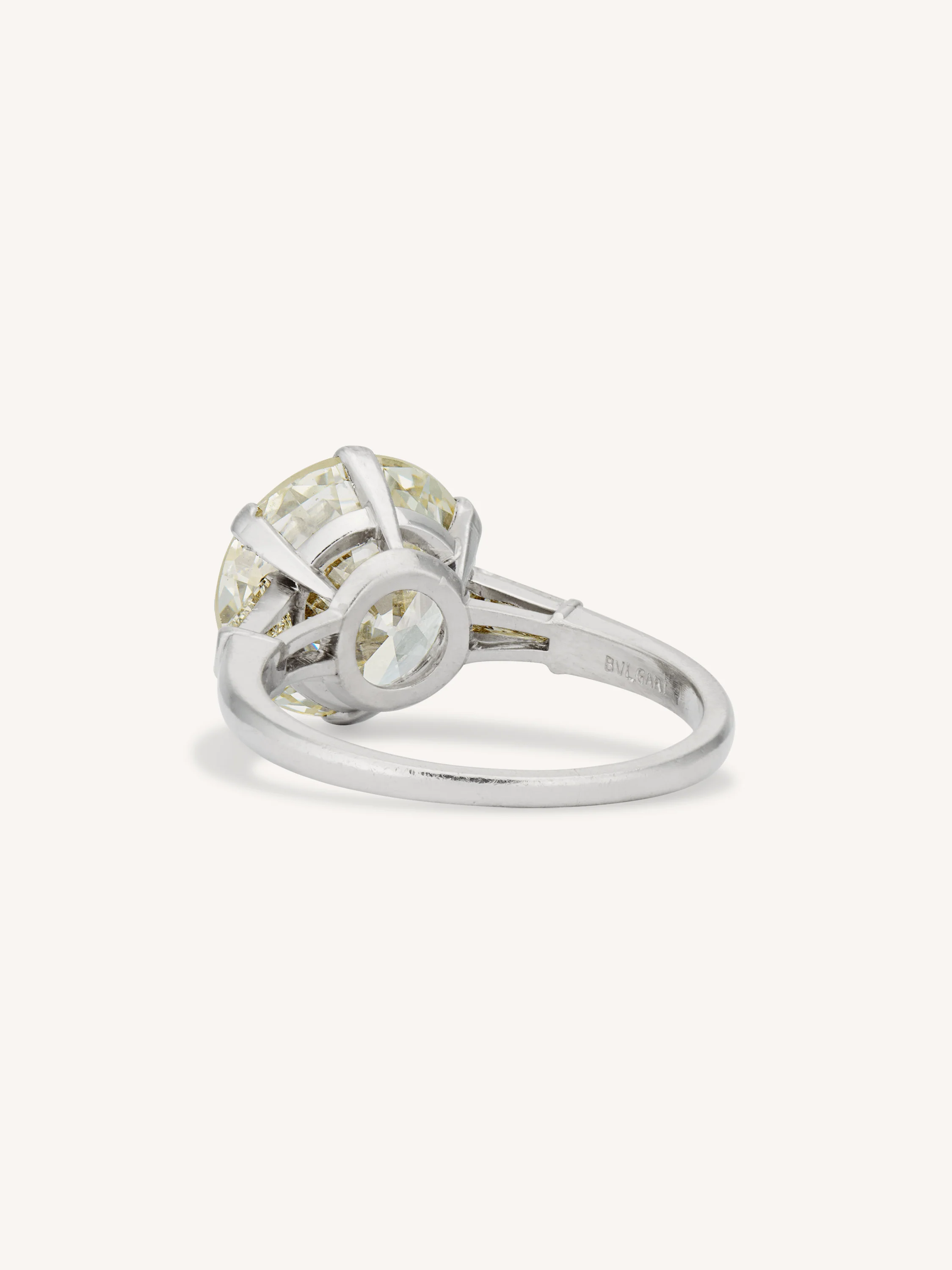Bulgari 5.02 Carat Transitional Cut Diamond Vintage Engagement Ring - Image 5