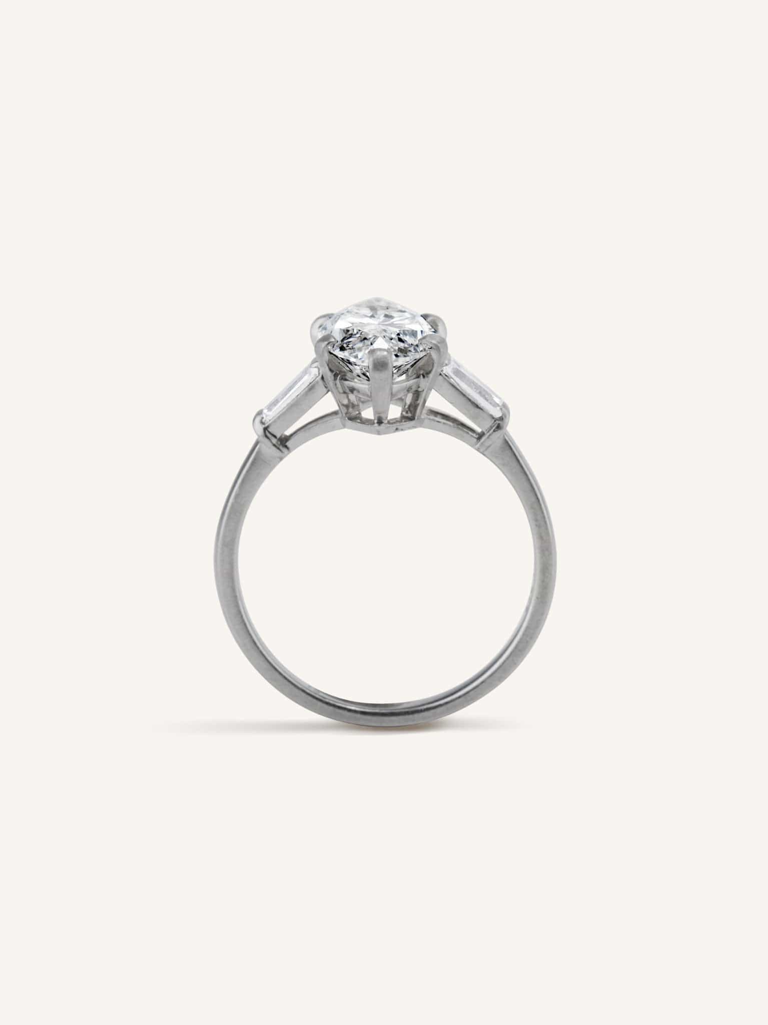 Bulgari 3.03 Carat Marquise Diamond Vintage Engagement Ring - Image 5