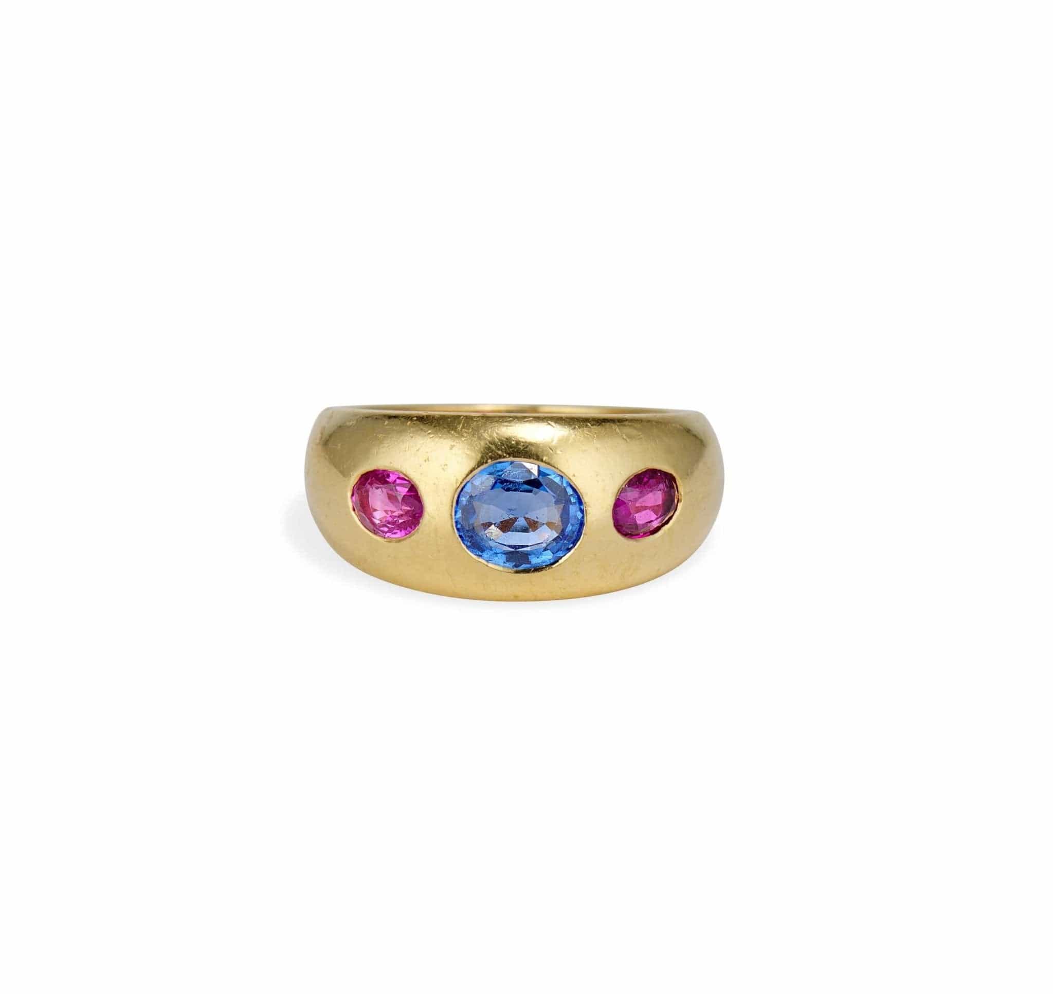 Bulgari 1970s Sapphire and Gold Ring, Italy - Image 2