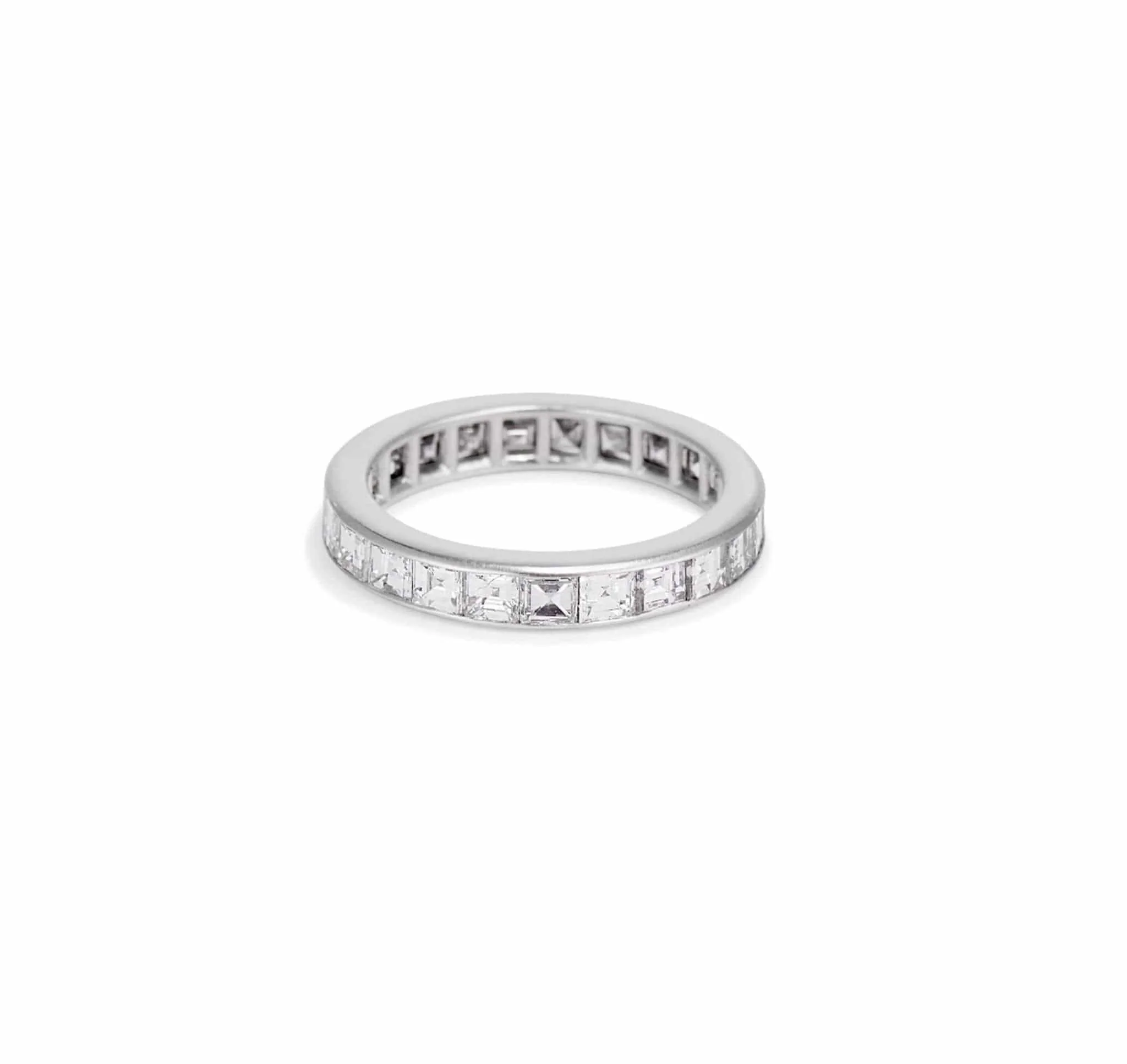 3 Carat Carre Cut Diamond Eternity Band - Image 3