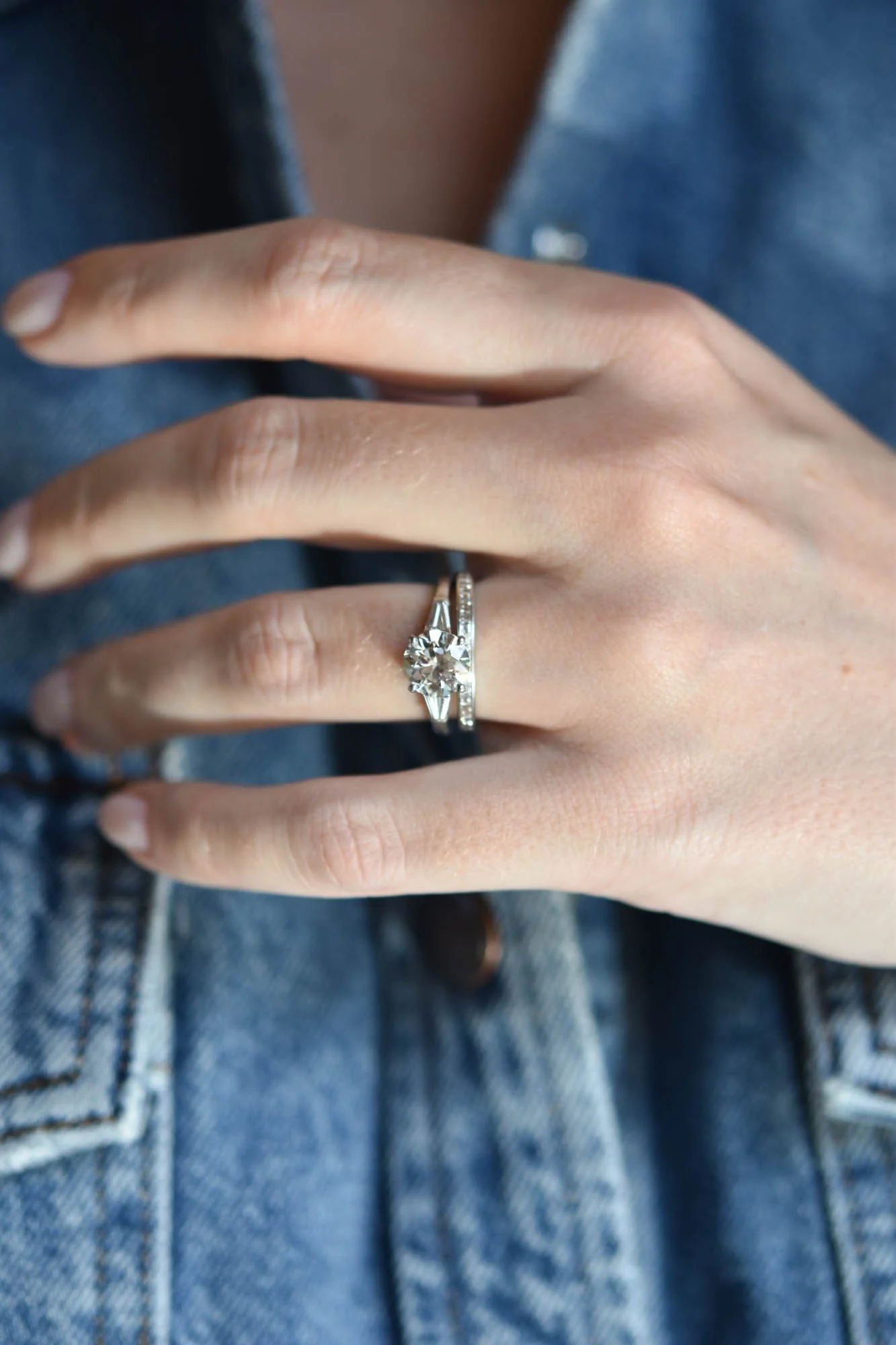 Cartier Midcentury 1.79 Carat Transitional Cut Diamond Vintage Engagement Ring - Image 6