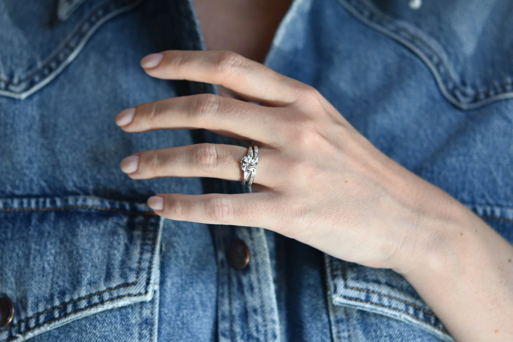 Cartier Midcentury 1.79 Carat Transitional Cut Diamond Vintage Engagement Ring - Image 9