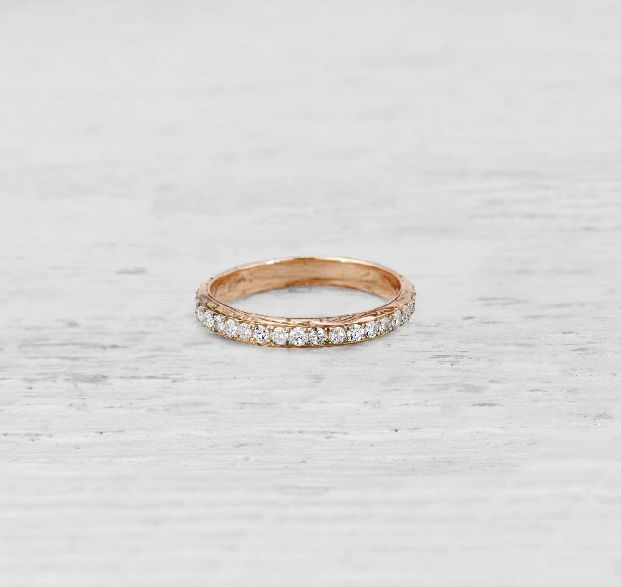 Vintage Diamond Eternity Band Ring Size 5.5 - Image 2