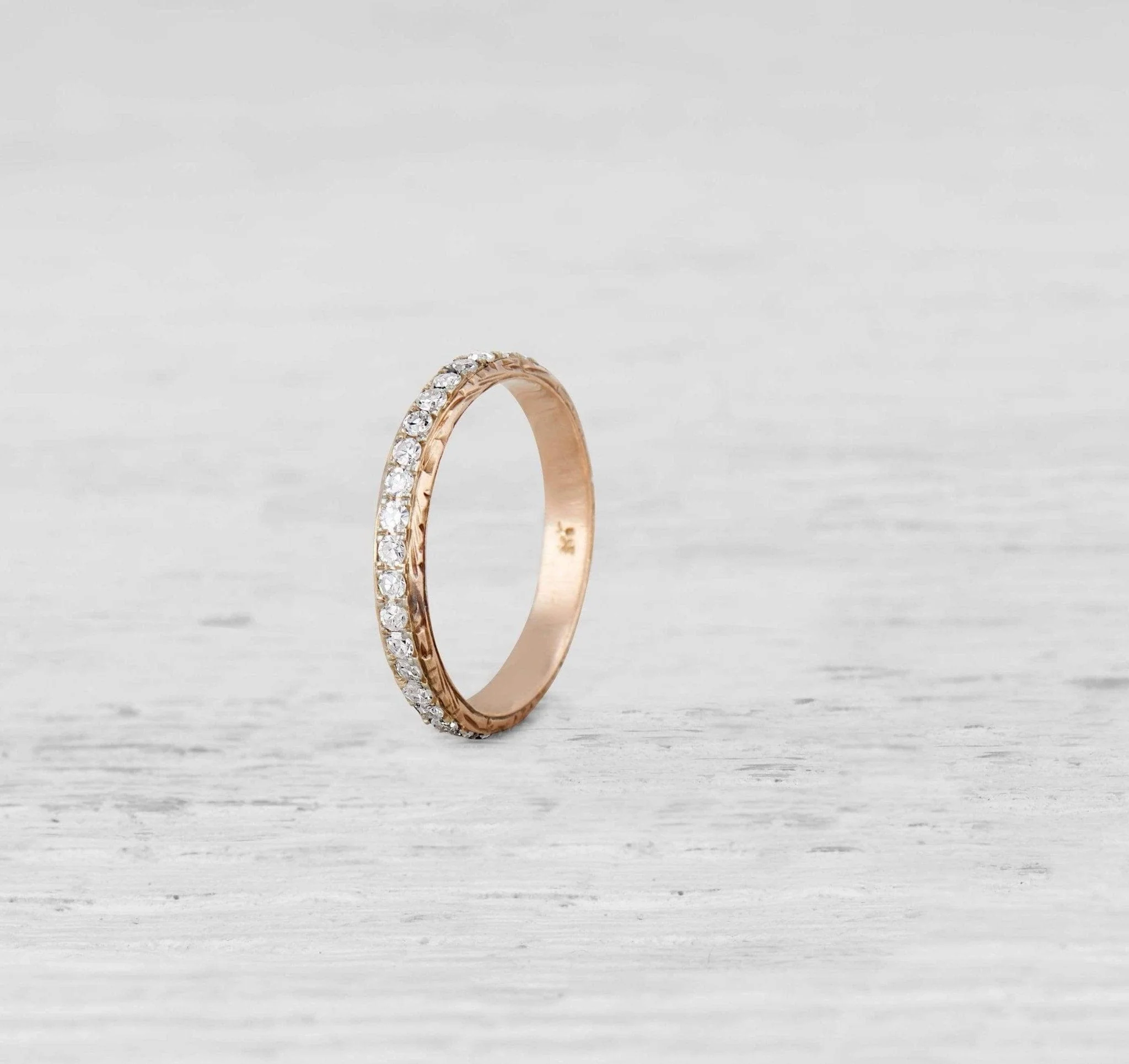Vintage Diamond Eternity Band Ring Size 5.5 - Image 4