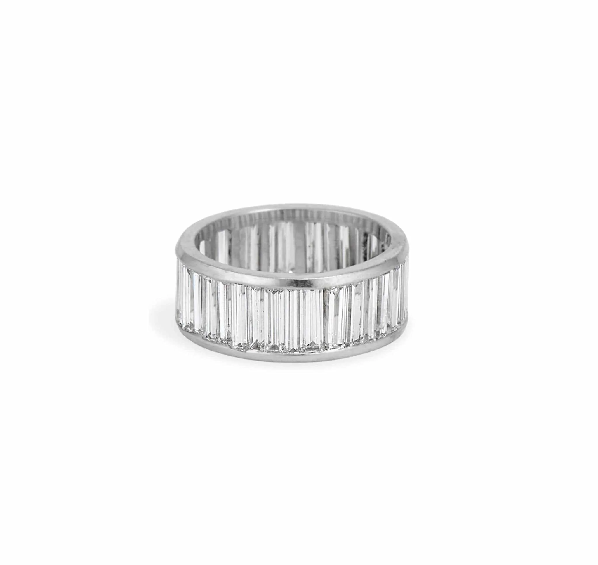 Mid Century 5 Carat Baguette Diamond Eternity Band - Image 3