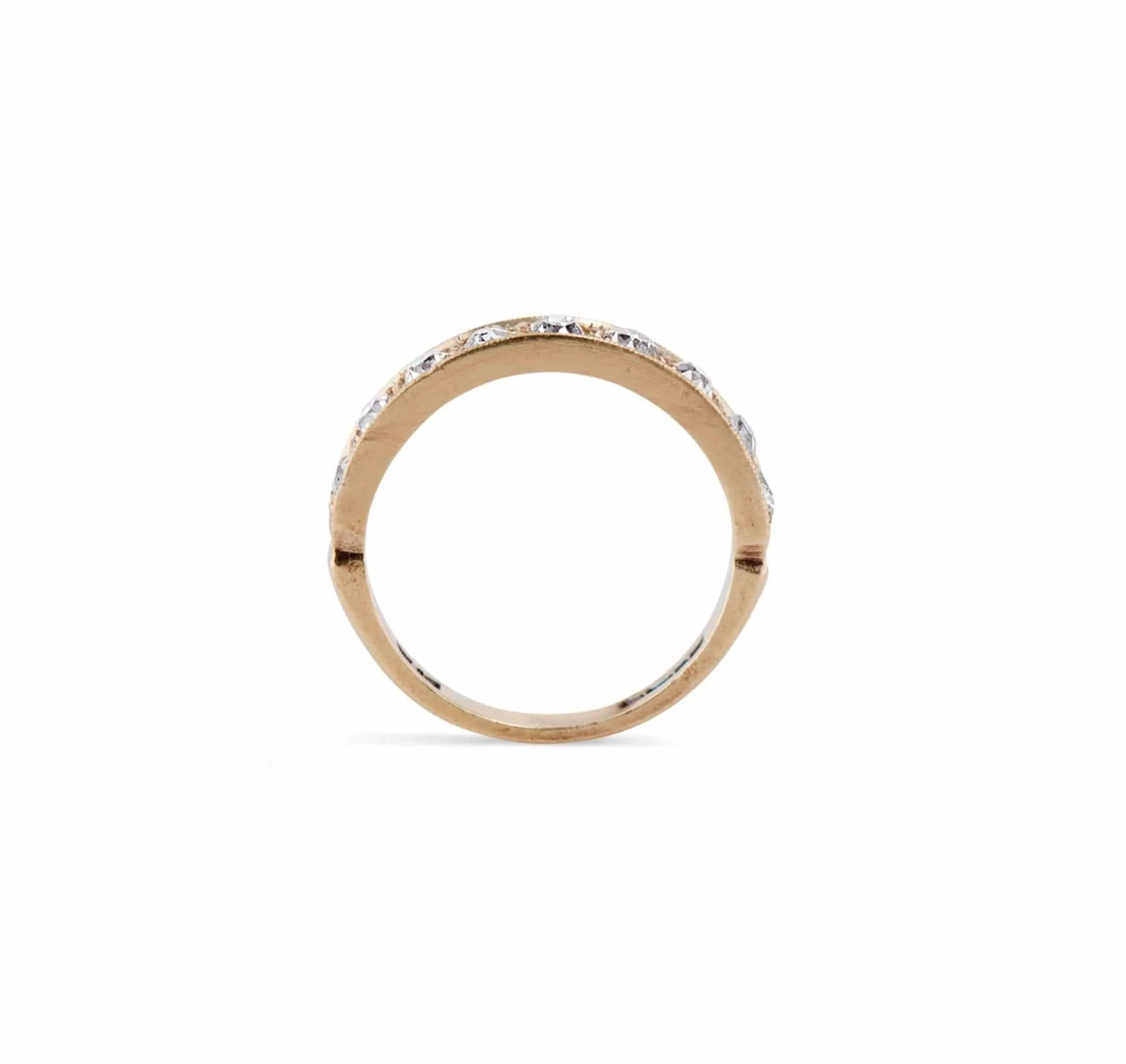 .60 Carat Old Mine Cut Diamond British Half Hoop Band - Image 3
