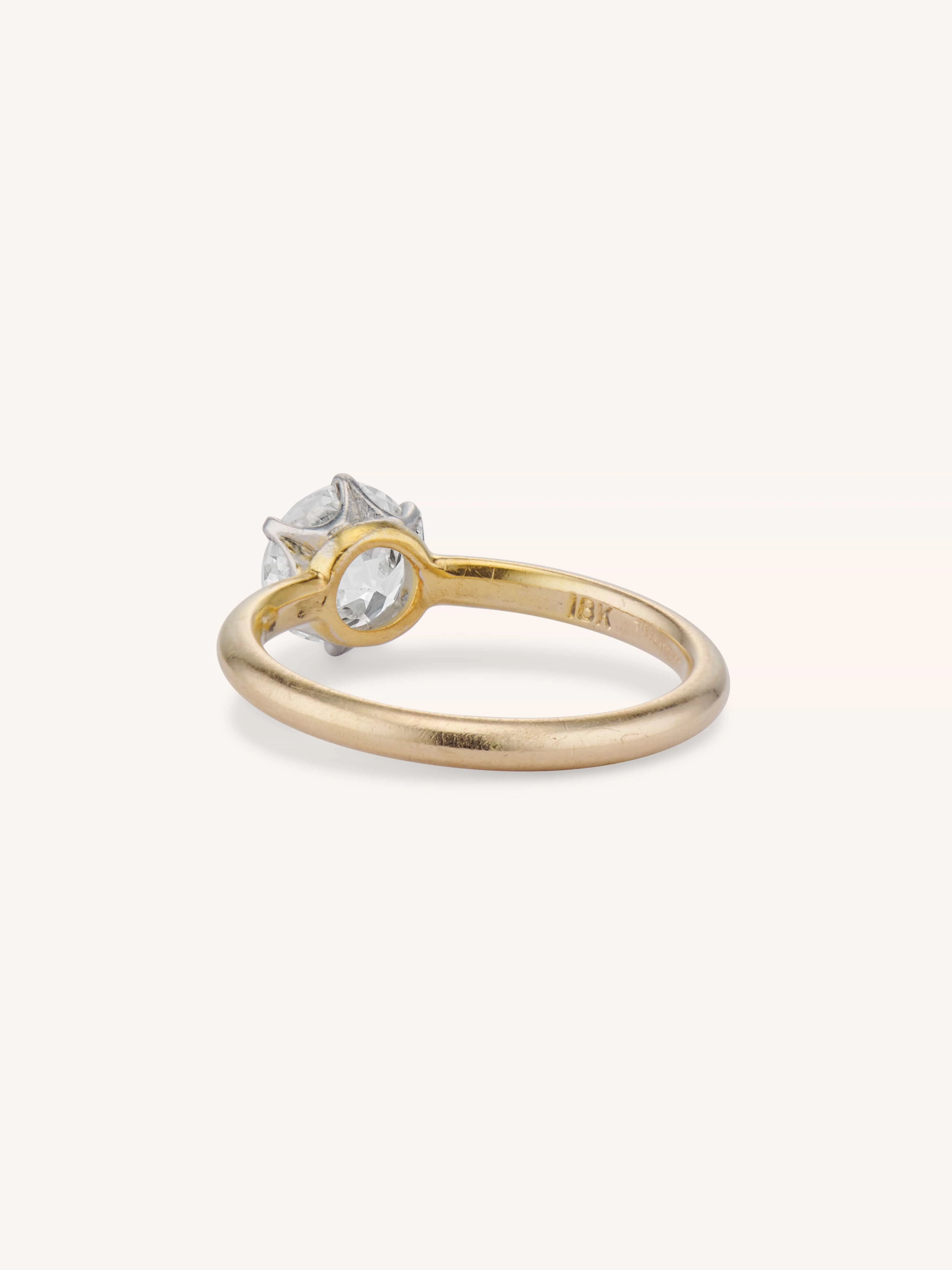 Iconic Tiffany & Co. 1.12 Carat Old European Diamond Vintage Solitaire Engagement Ring - Image 4