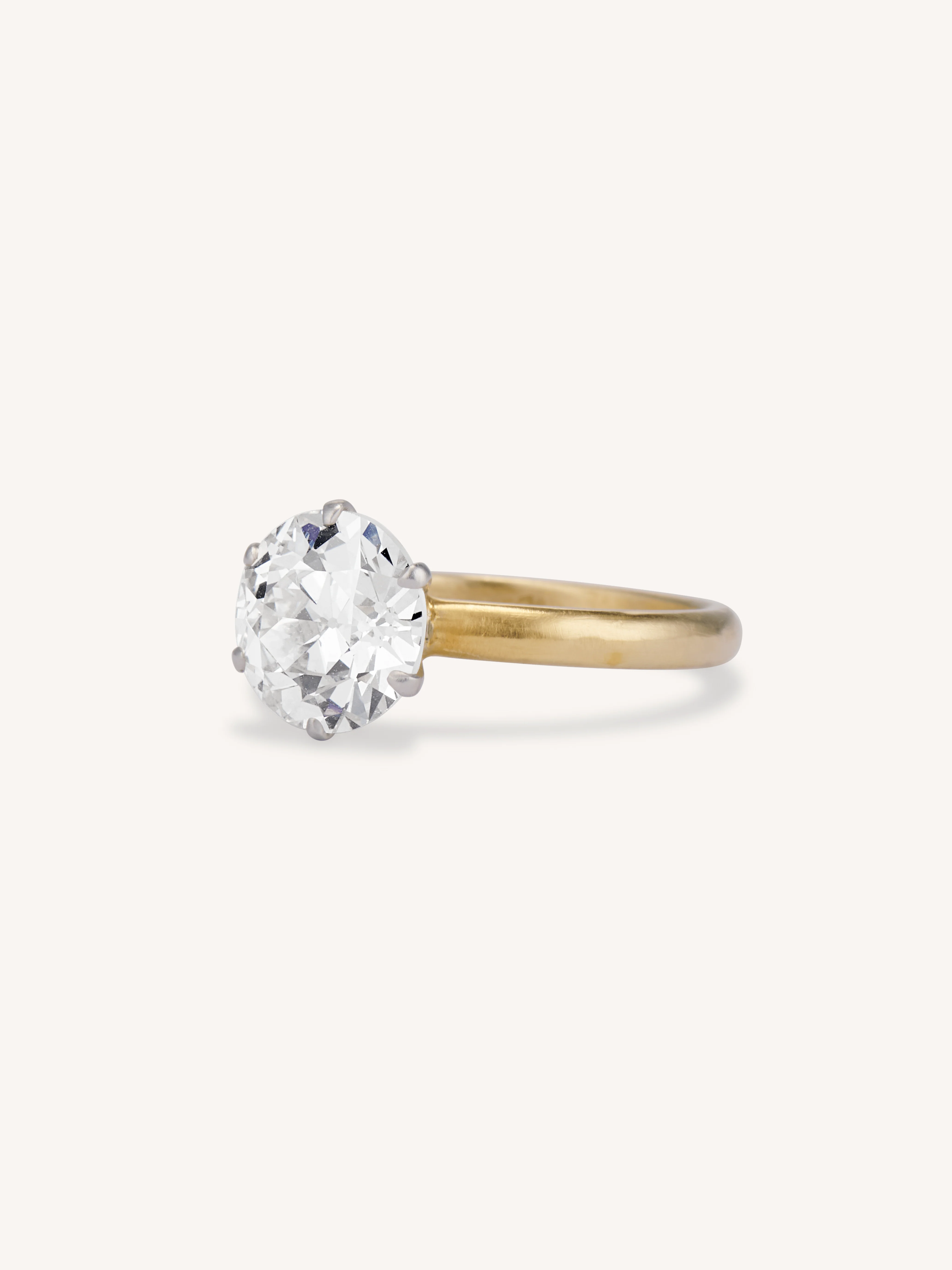 Vintage Tiffany & Co. 2.29 Carat Old European Cut Diamond Solitaire Engagement Ring - Image 4