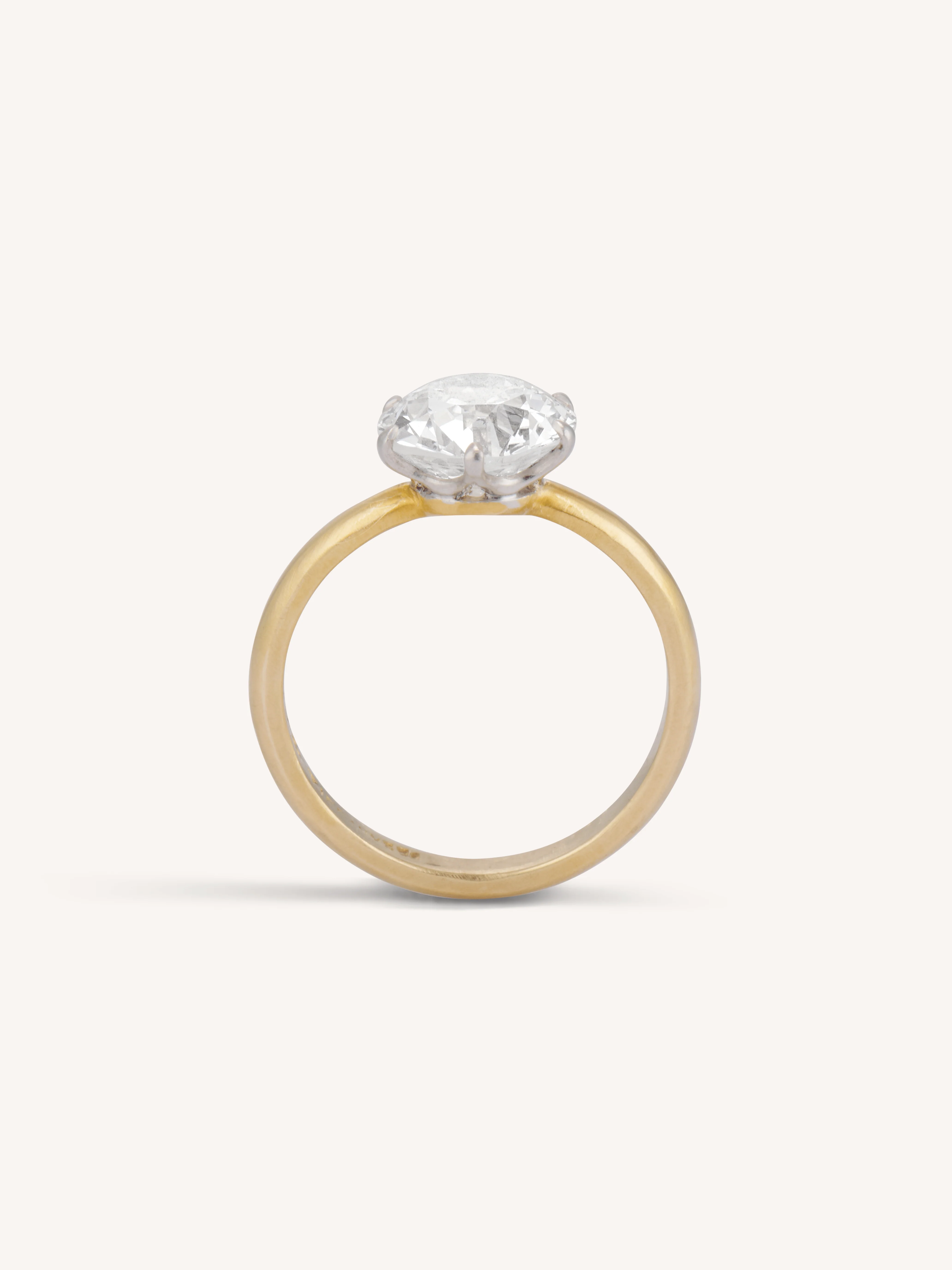 Vintage Tiffany & Co. 2.29 Carat Old European Cut Diamond Solitaire Engagement Ring - Image 6