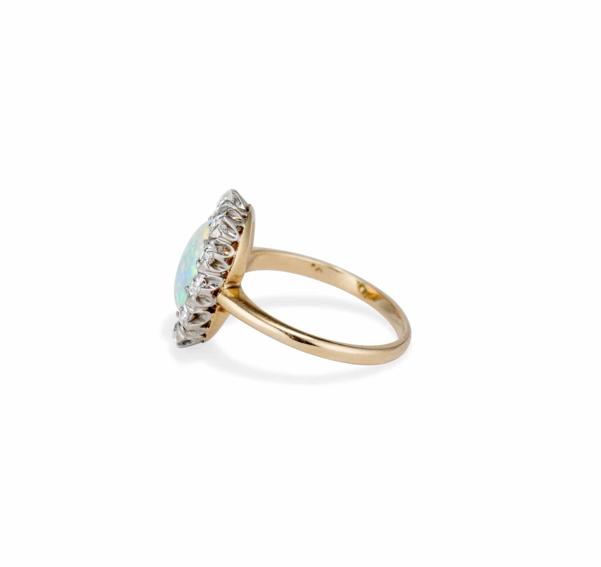 Victorian Diamond and Opal Cluster - Image 3