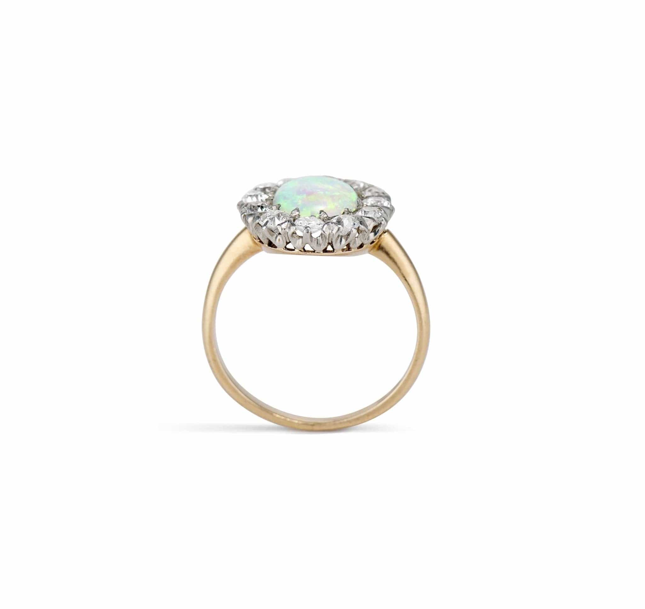 Victorian Diamond and Opal Cluster - Image 4